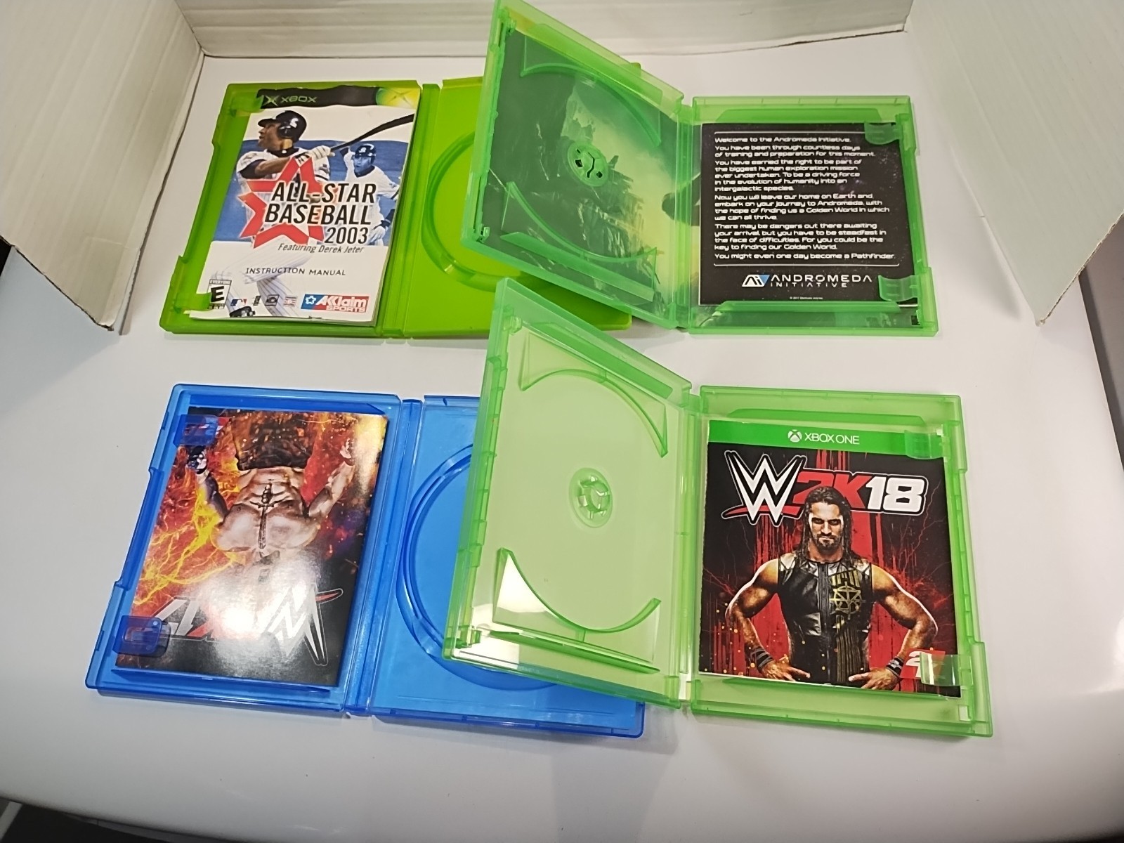 Assorted Lot of 40 Empty Game Cases & Manuals ~ Xbox PlayStation Nintendo Wii