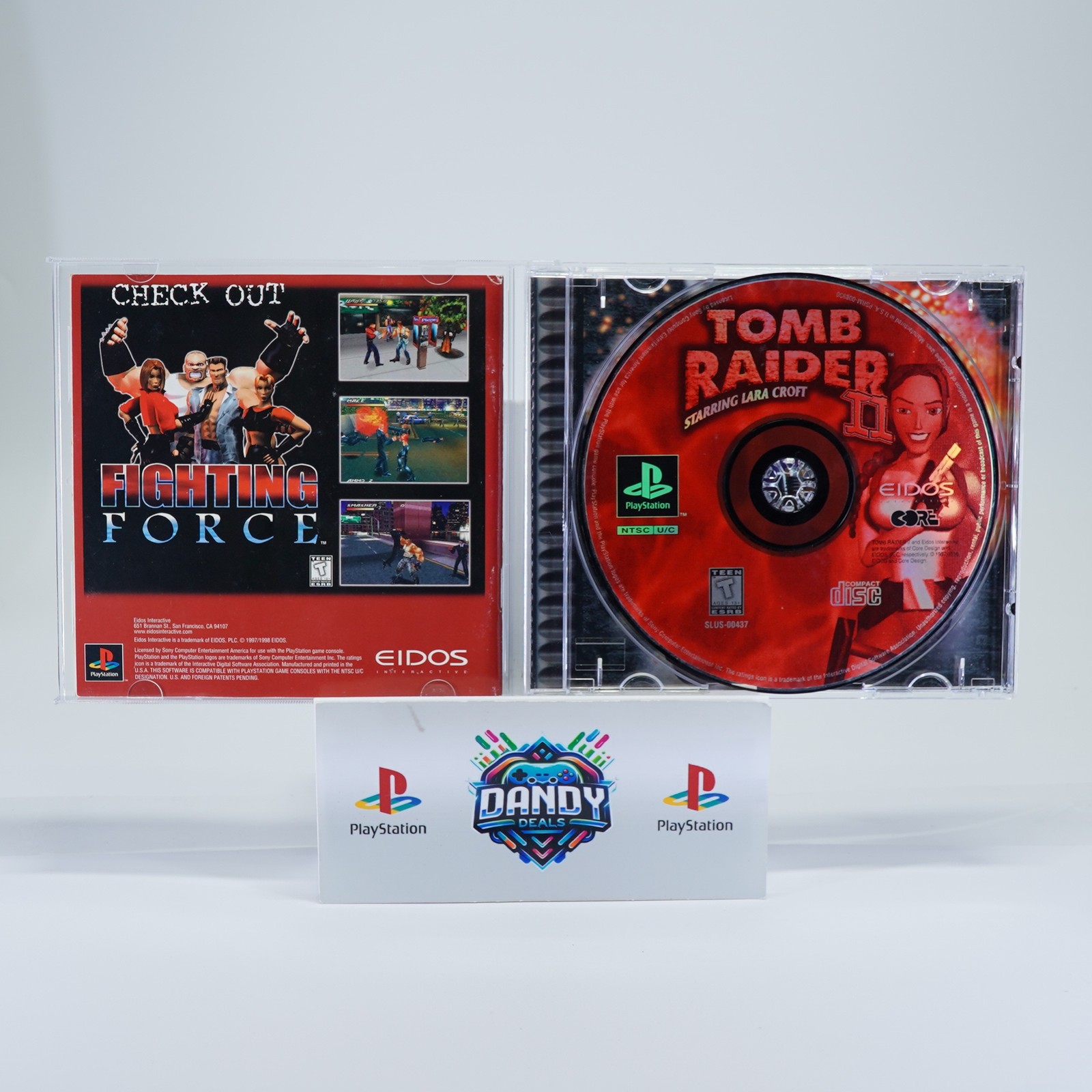 Tomb Raider 2 II PS1 Black Label – CIB W/ Manual – PlayStation