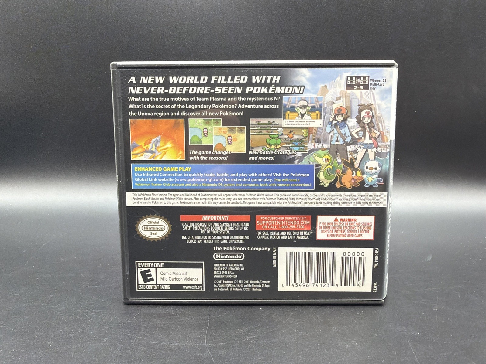 Pokemon: Black Version Authentic (Nintendo DS, 2011) Complete CIB Tested