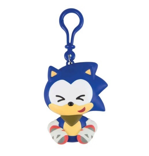 Tomy Sonic Boom- Cute Emoji Sonic Clip on… Keychain or Zipper Pull – NIB