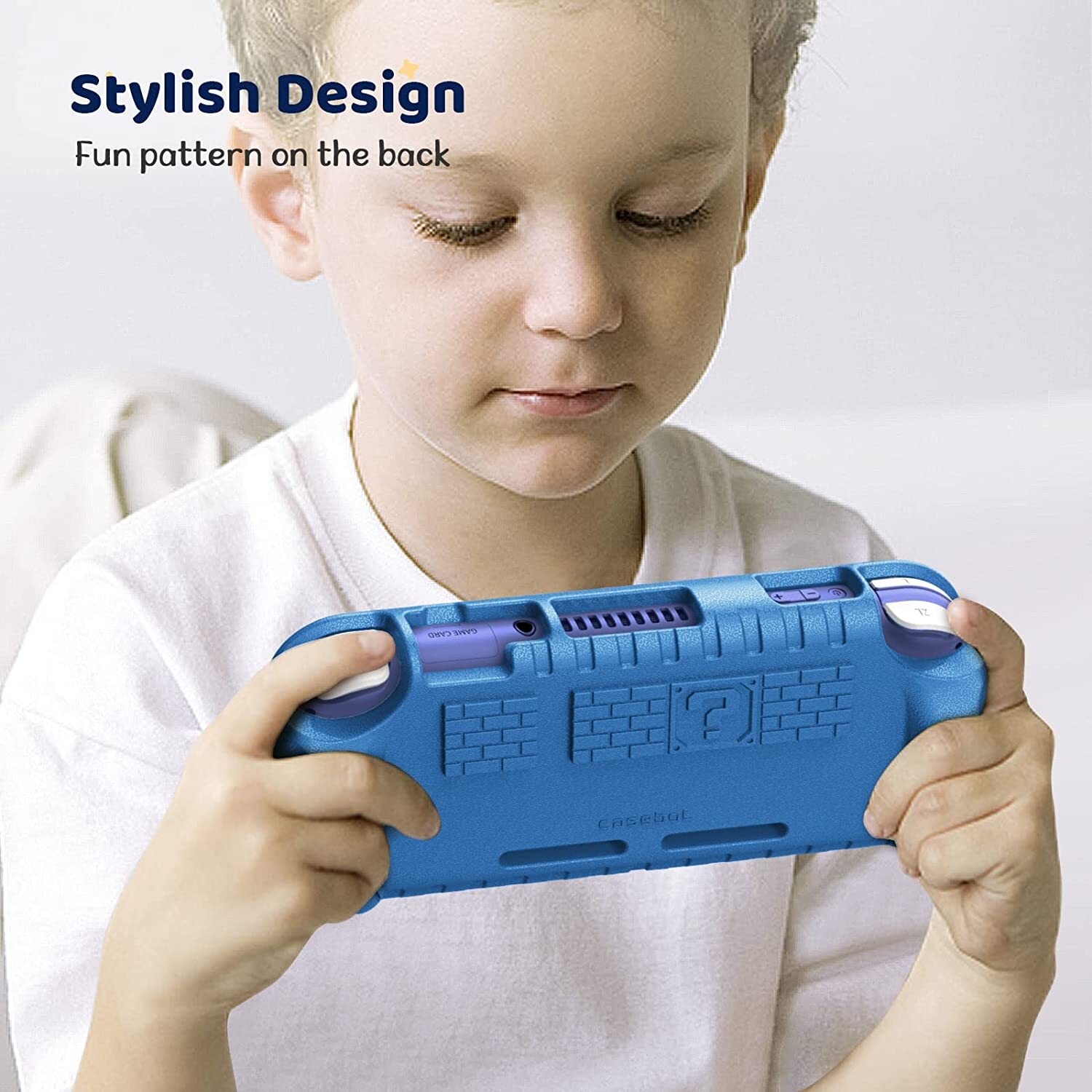 Kids Case for Nintendo Switch Lite 2019 w/2 Game Card Slots Shockproof Cover USA