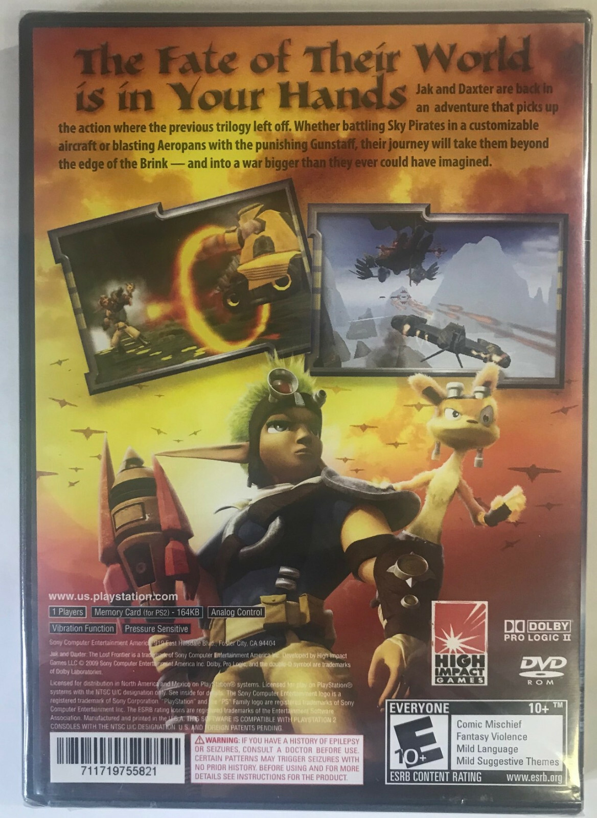 Jak and Daxter:( The Lost Frontier)  (factory sealed) brand new PS 2, 