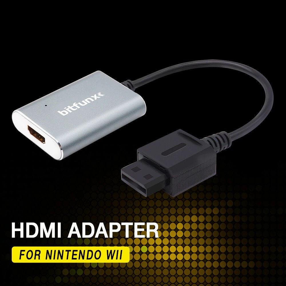 Bitfunx HDMI Adapter for Nintendo Wii NTSC PAL Game Console 480i, 480p PAL 576i