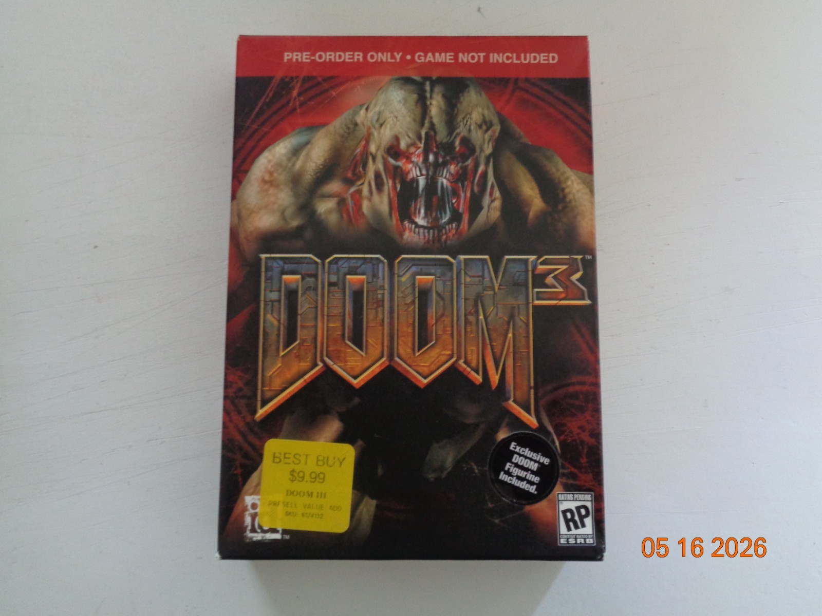 Doom 3 Preorder Promo PC Big Box Game ID Software and More
