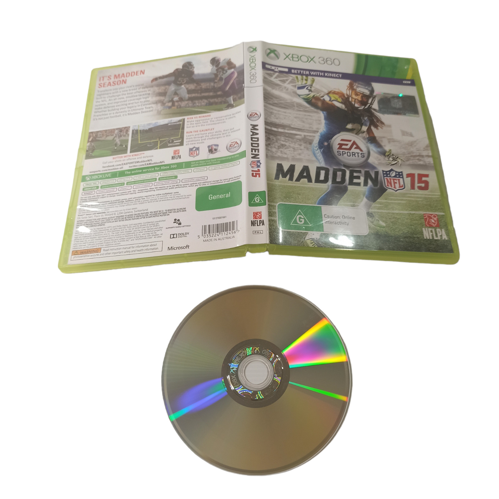 Xbox 360 Microsoft Madden 15 National Football League Gridiron American PAL