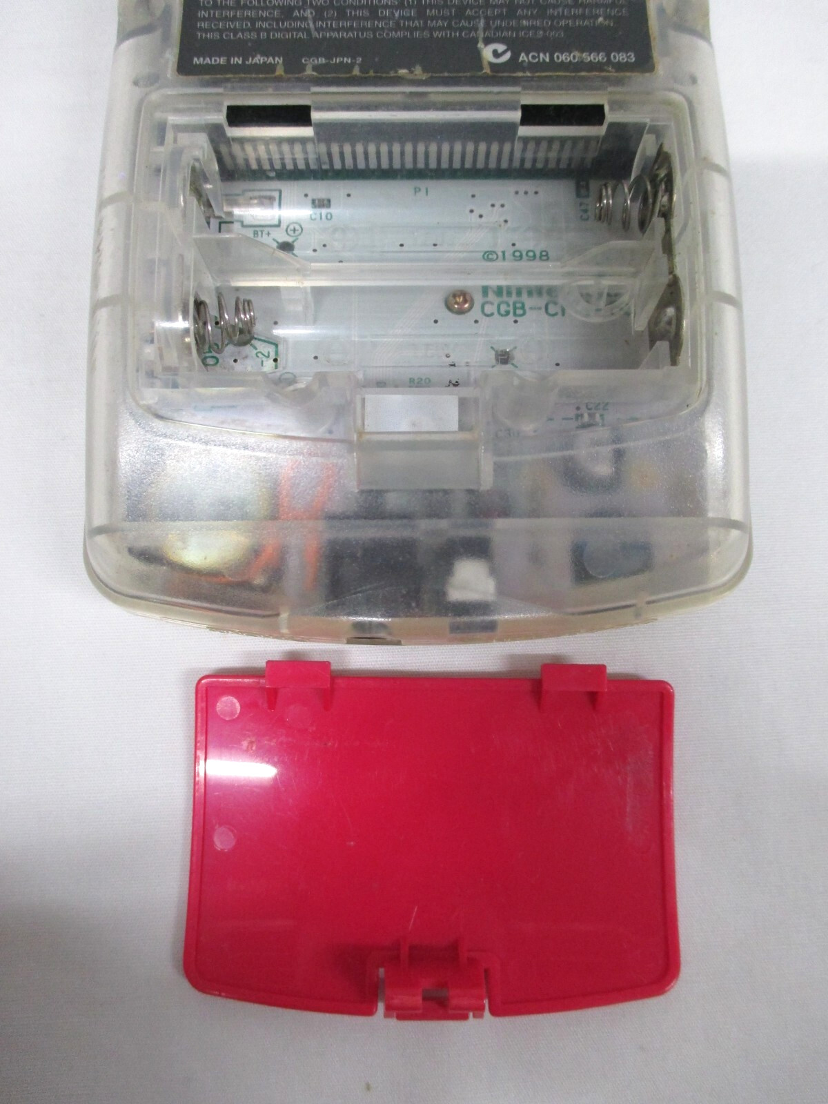 GB — Game Boy Color Console – Clear — Game Boy, JAPAN Game Nintendo. 22222