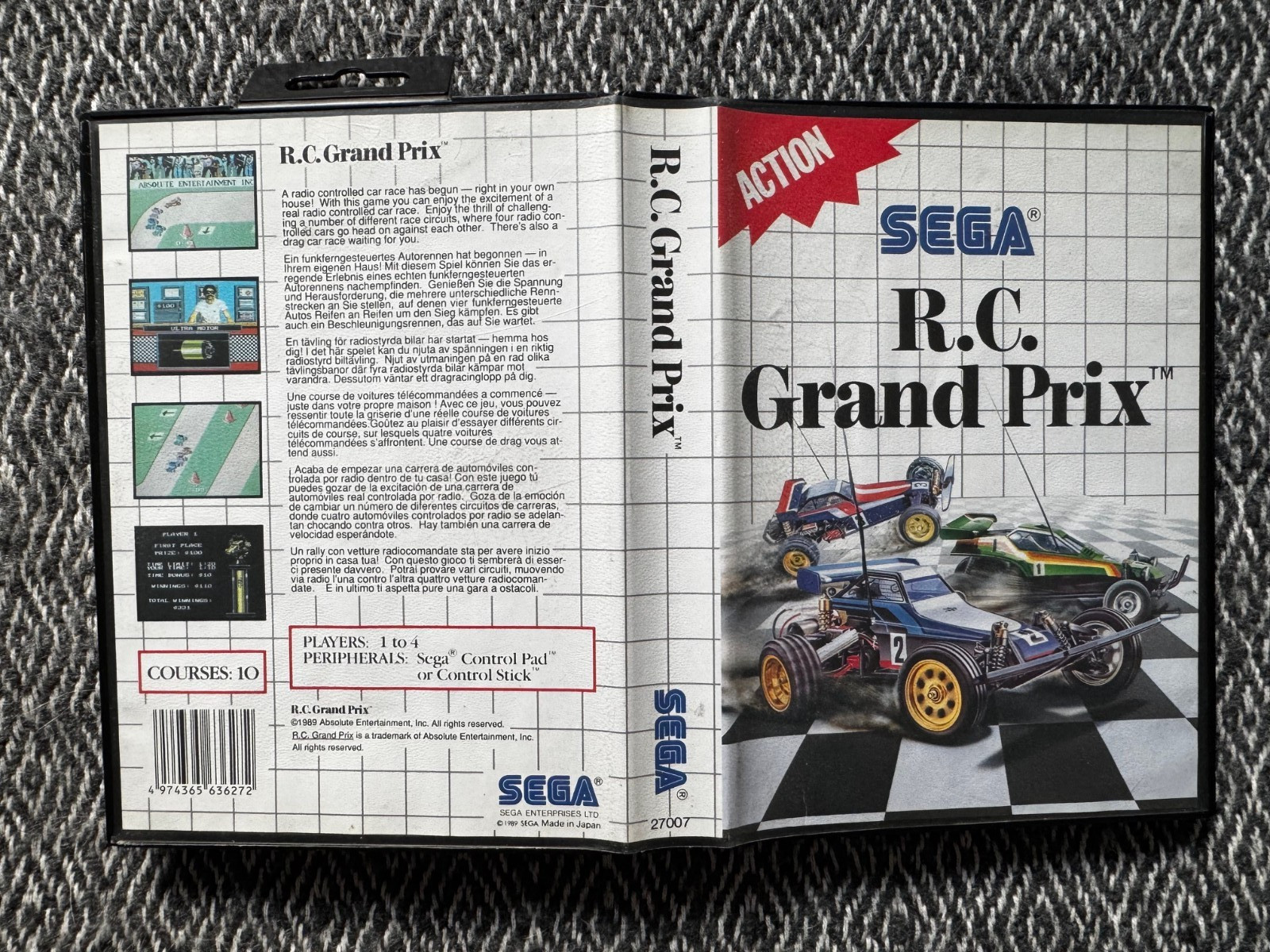 Master System R.C. Grand Prix Boxed & Complete PAL REGION FREE (Works in US)