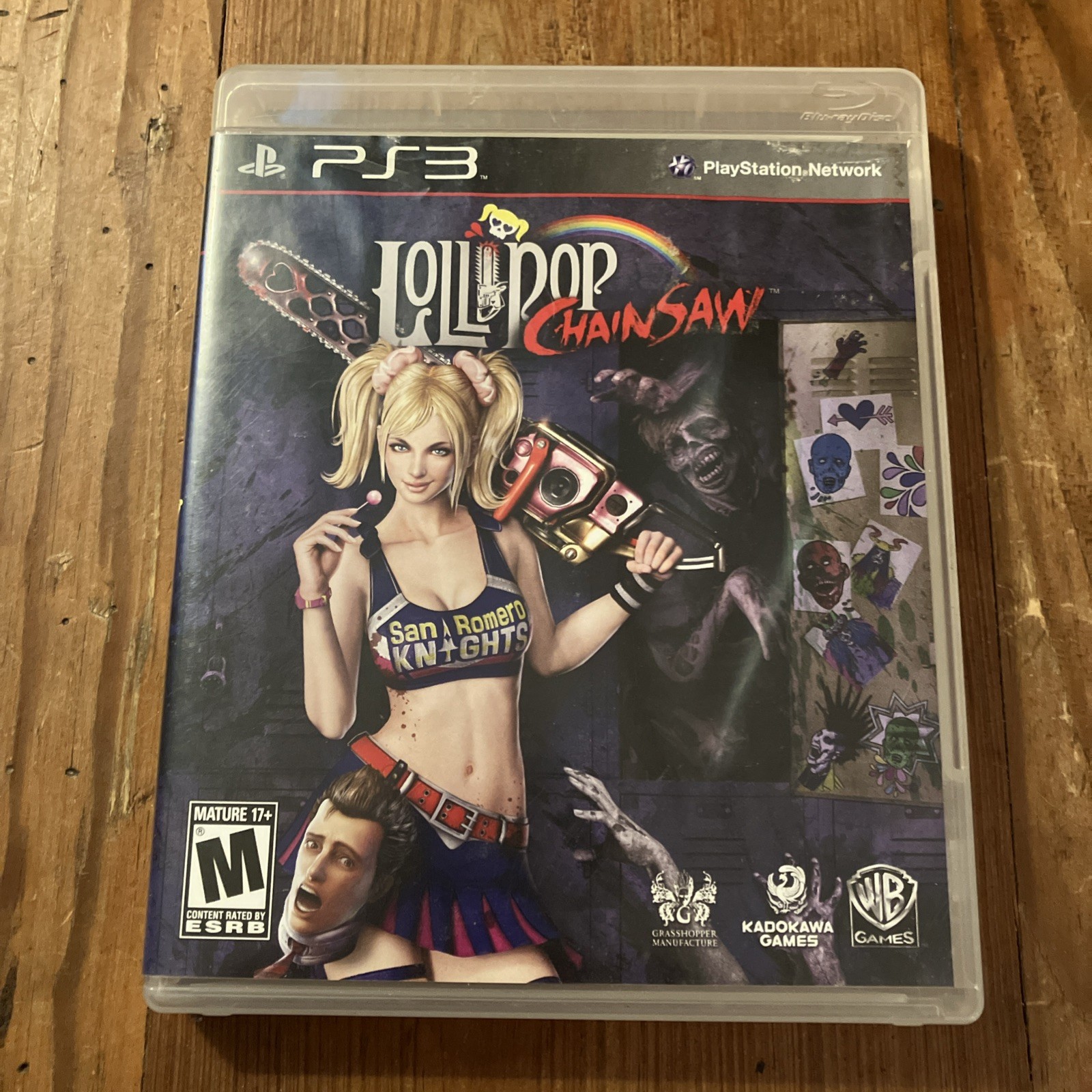 WB Games Lollipop Chainsaw PS3 NTSC-U/C M Mature Case & Disc Included