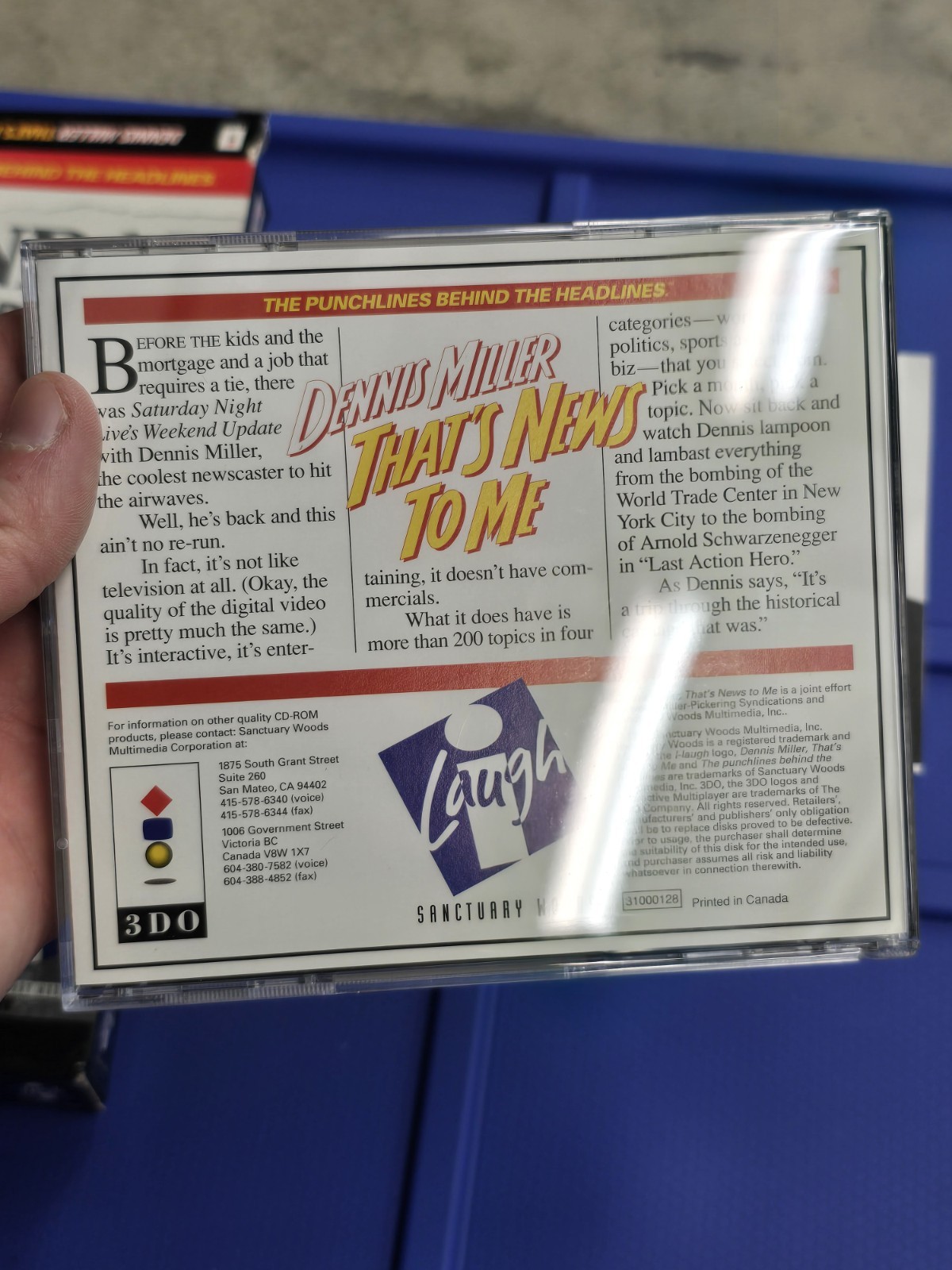 Dennis Miller That’s News To Me (3DO) Box & Case Only No Game