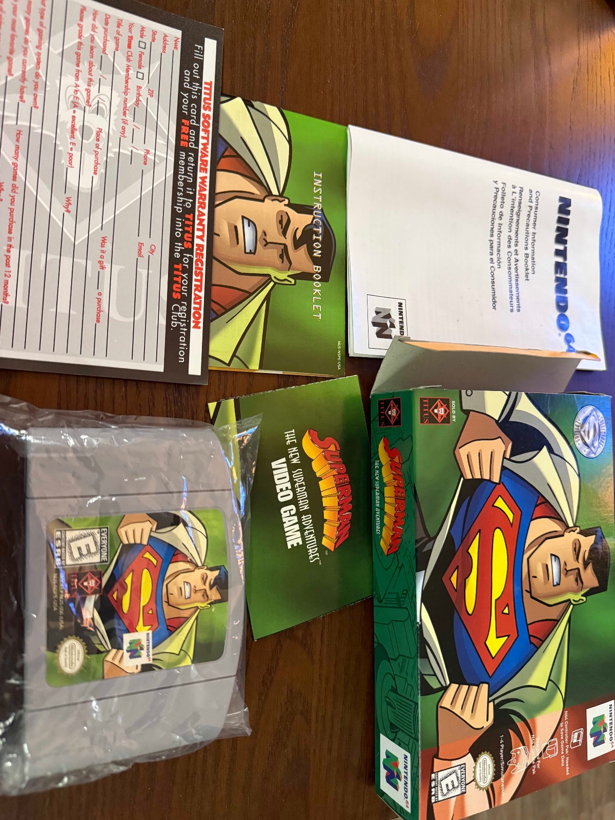 Superman (Nintendo 64, 1999) – AUTHENTIC, TESTED, CIB, SEE PICS, READ DESCRIPTIO