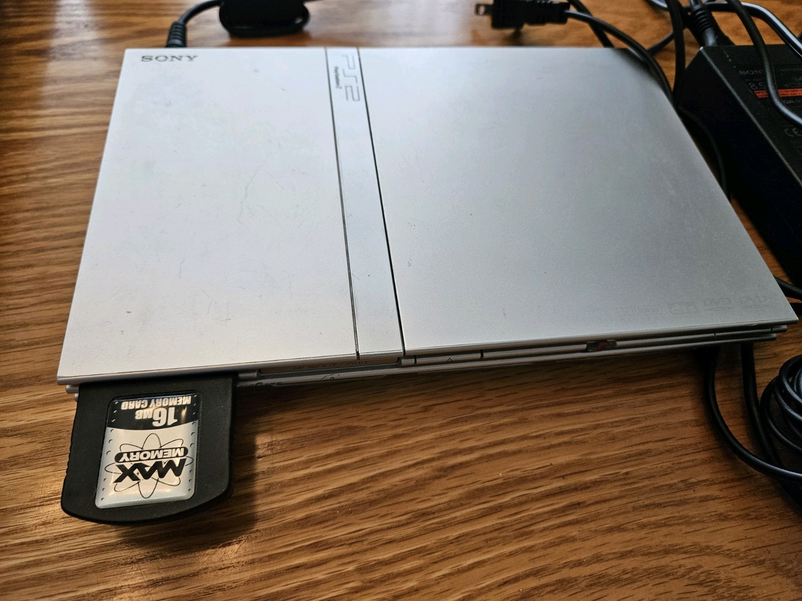 Sony PlayStation 2 PS2 Slim Silver SCPH-79001 Console – Tested, includes cables