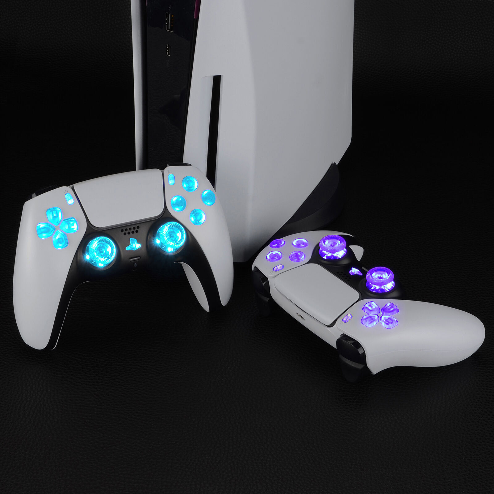 7 Colors 9 Modes Luminated Buttons LED Kit For PS5 Controller BDM-030 / 040