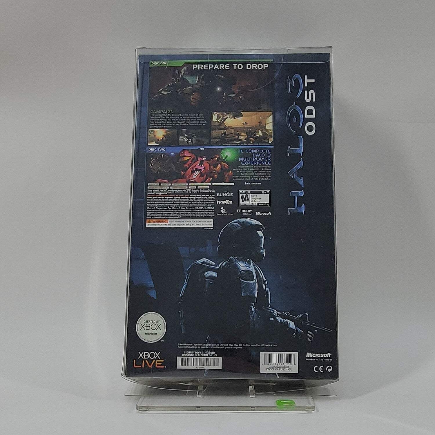 Microsoft Halo 3 ODST Special Edition Controller Wireless Gamepad 1403