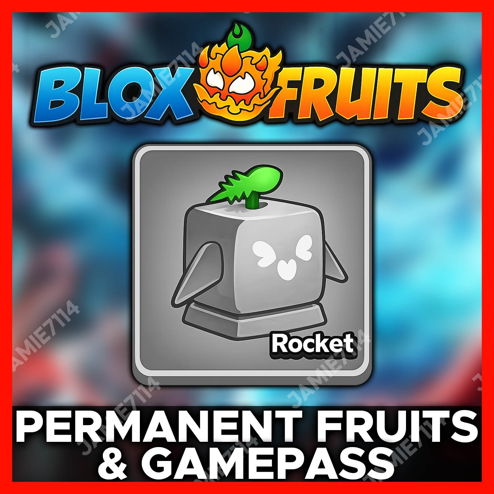 BLOX FRUITS 🐲PERMANENT ROCKET‼️CHEAP & FAST SERVICE ‼️