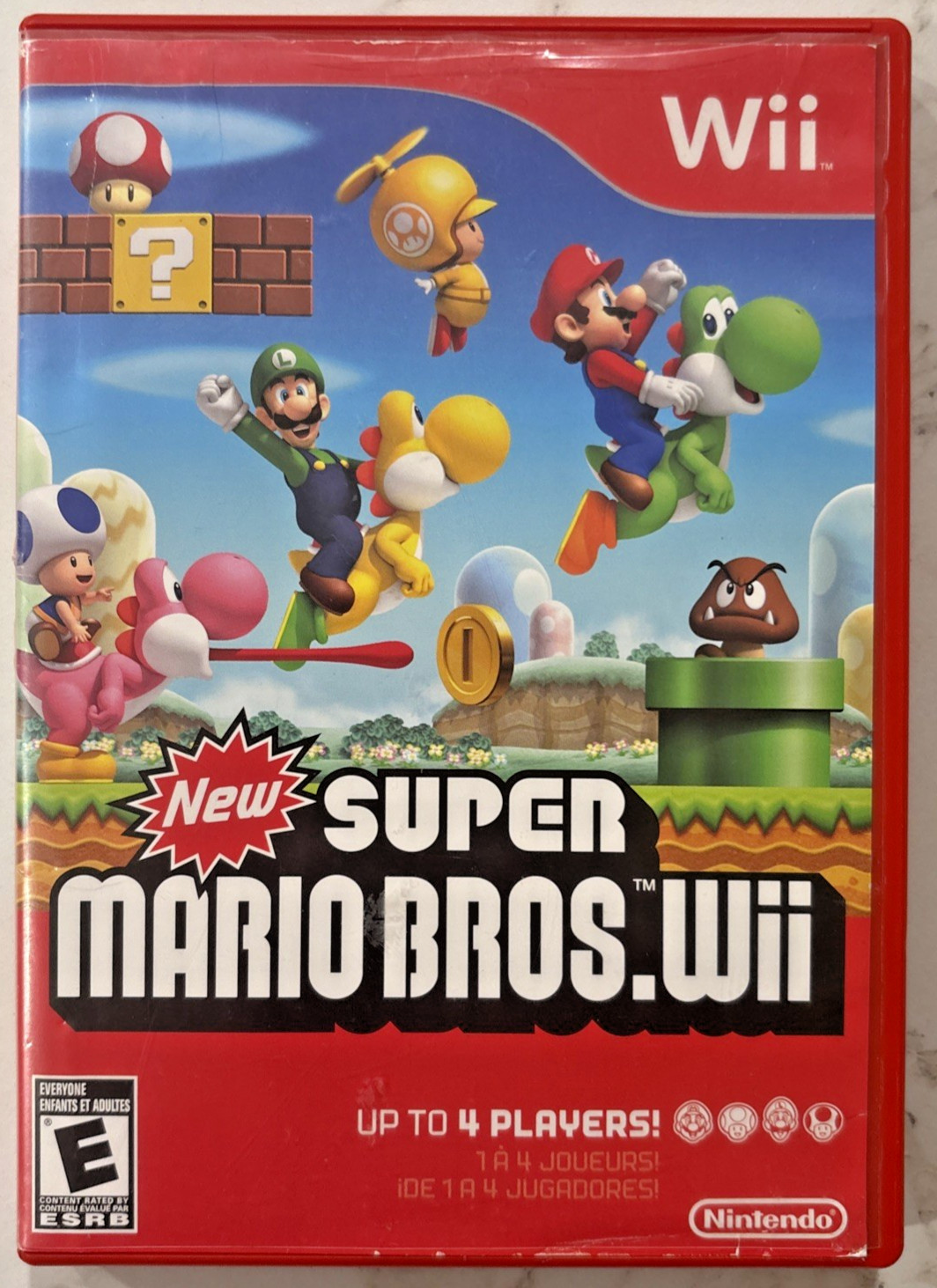 New Super Mario Bros. Wii (Nintendo Wii, 2009) No Manual Tested Working