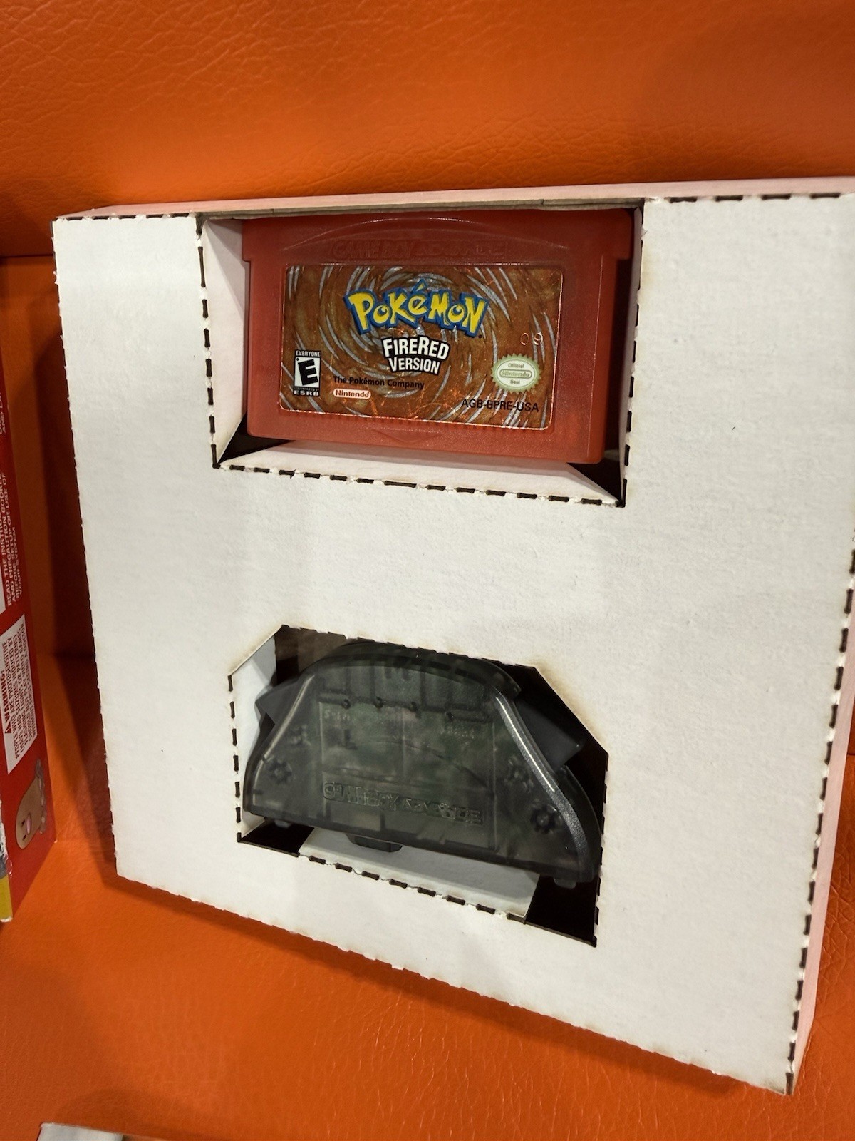 Pokémon Fire Red Wireless Adapter Bundle GBA CiB *Great Condition* All Inserts!