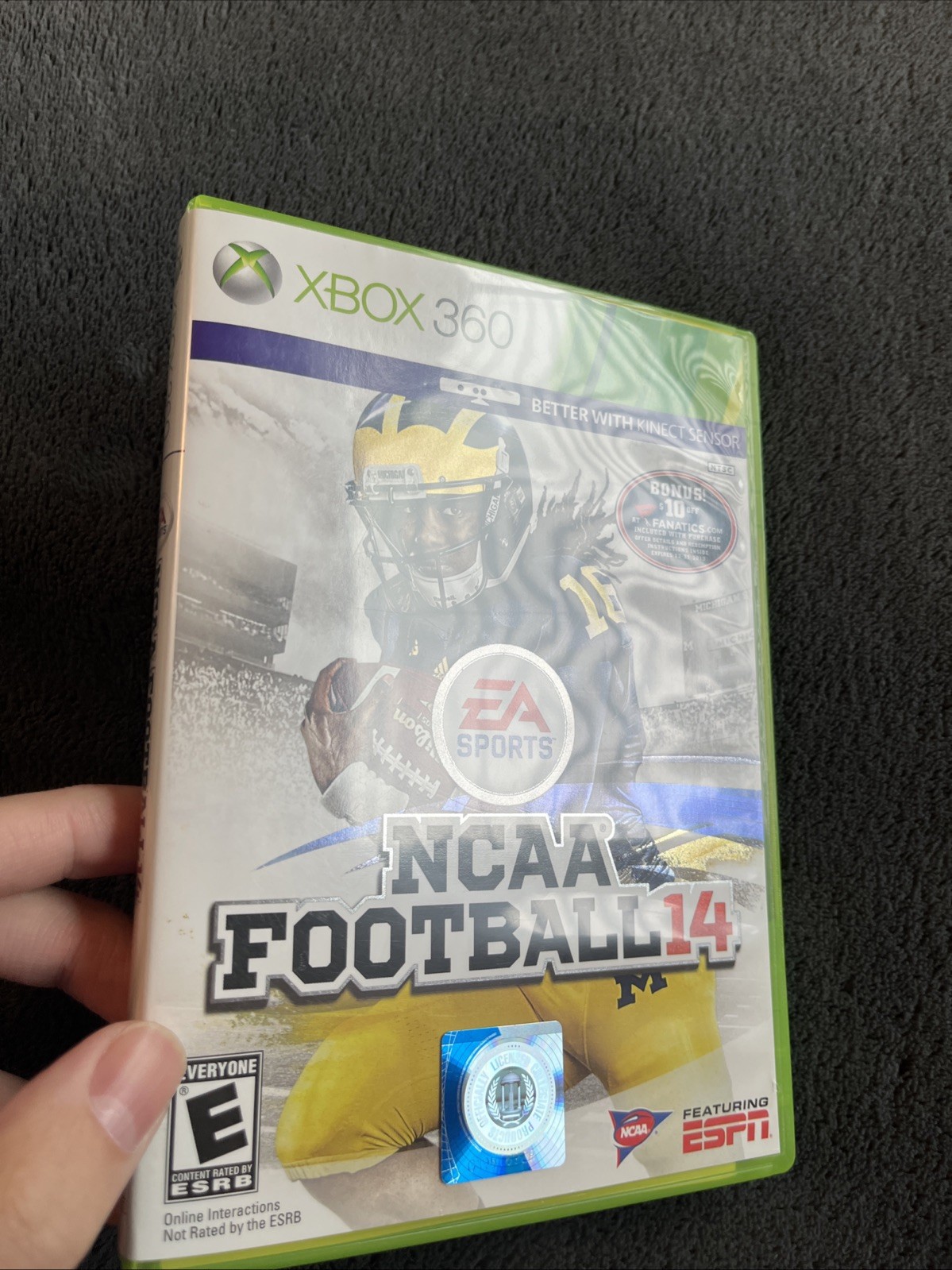NCAA Football 14 Fanatics Bonus – CIB, Tested – (Microsoft Xbox 360, 2013)