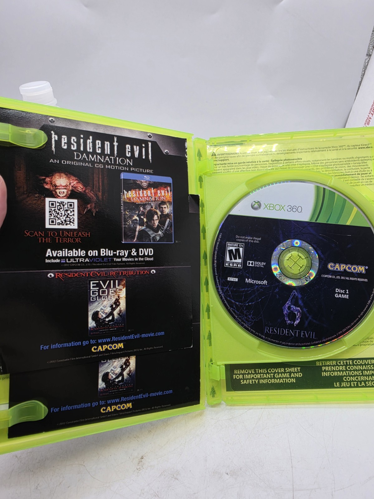 Resident Evil 6 Microsoft Xbox 360 Complete In Box With Manual CIB