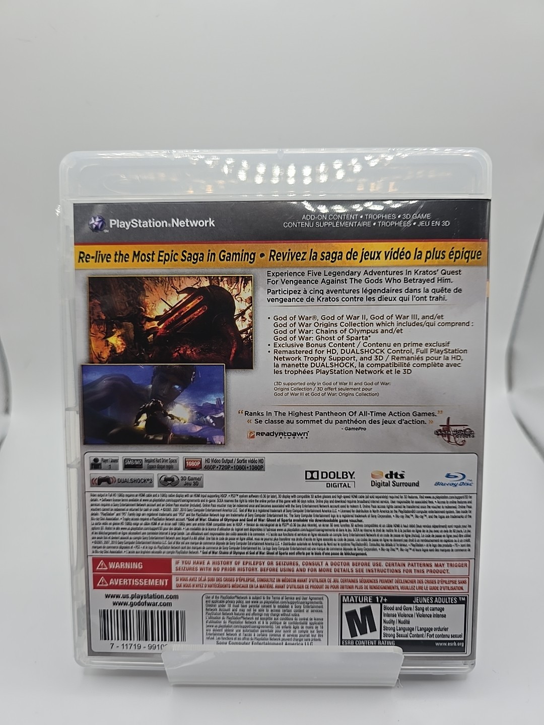 God of War Saga (Sony PlayStation 3, 2012) Cib Tested Works