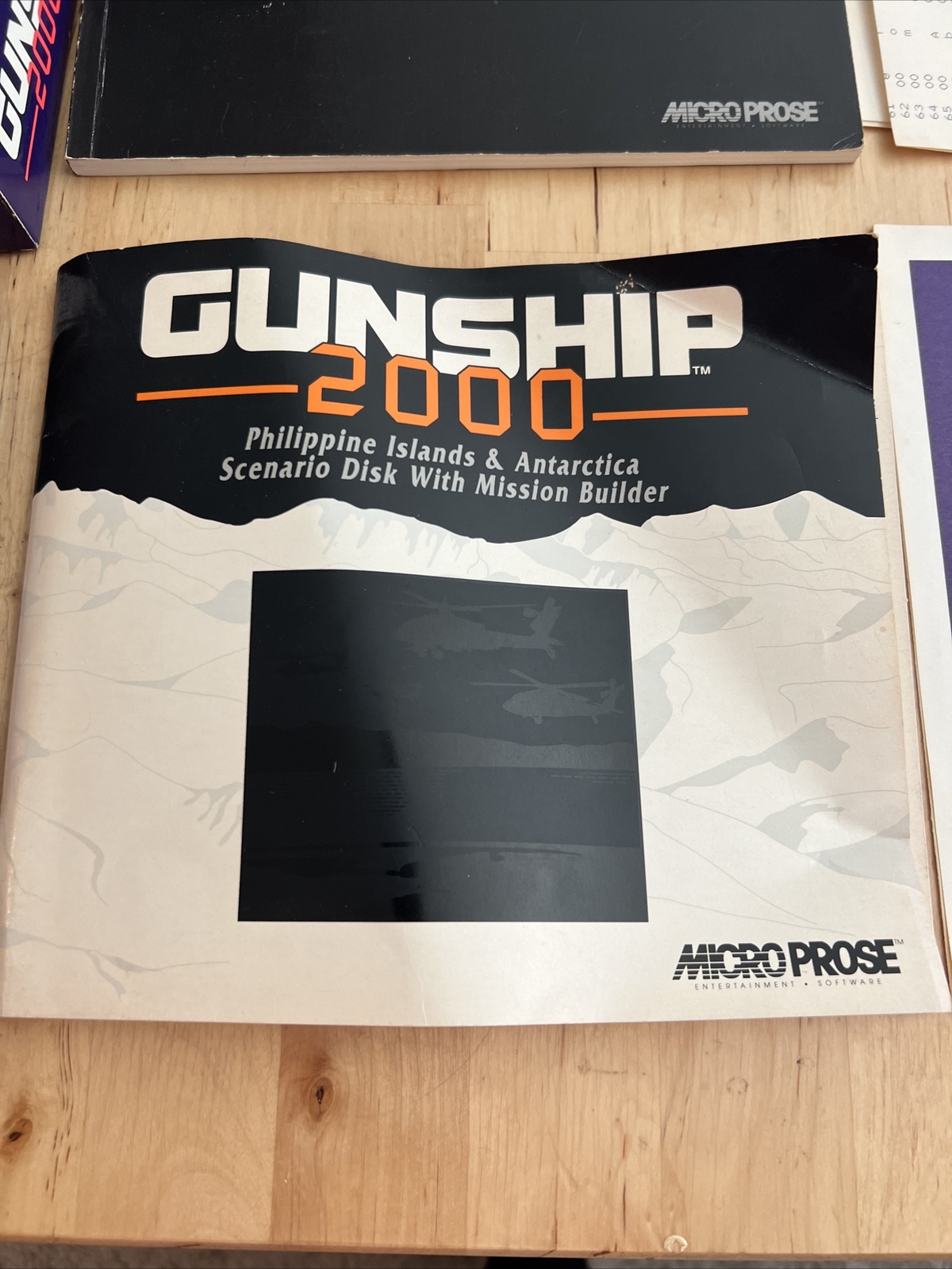 Gunship 2000 Helicopter Simulation MicroPose SEE PICS