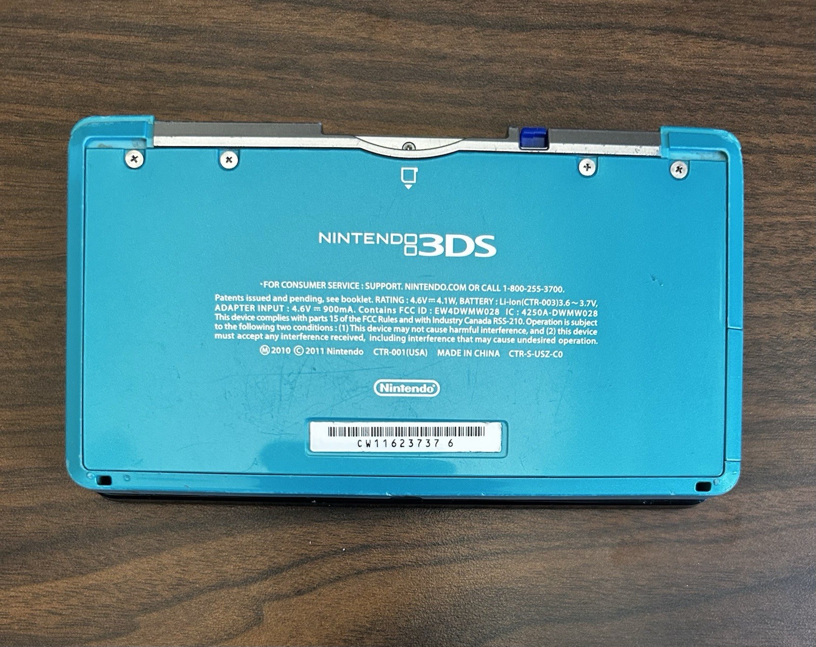 USA VERSION Nintendo 3DS Handheld System tested/working- teal blue (B)