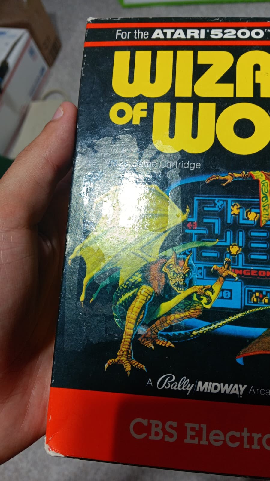 Wizard Of Wor (Atari 5200, 1984) With manual, box, and game!