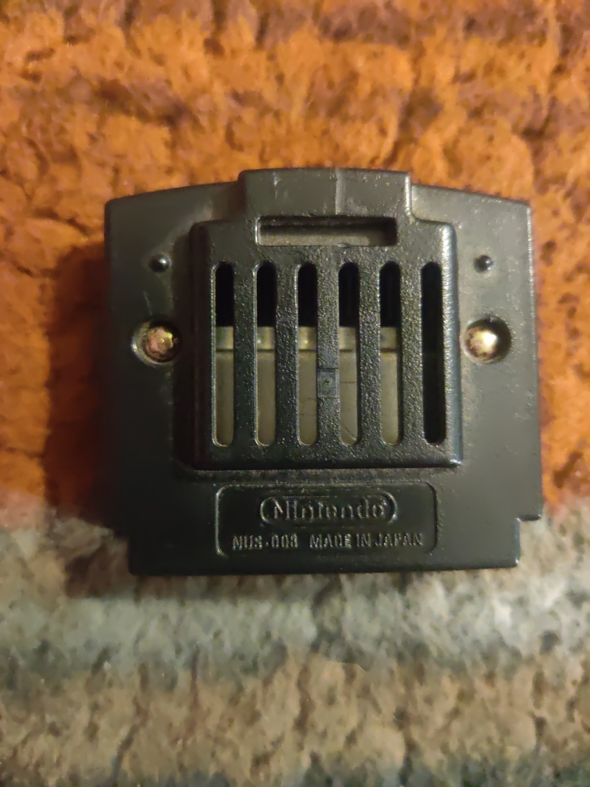 Authentic Nintendo N64 Jumper Pak Memory Expansion Pak Insert NUS-008 Black