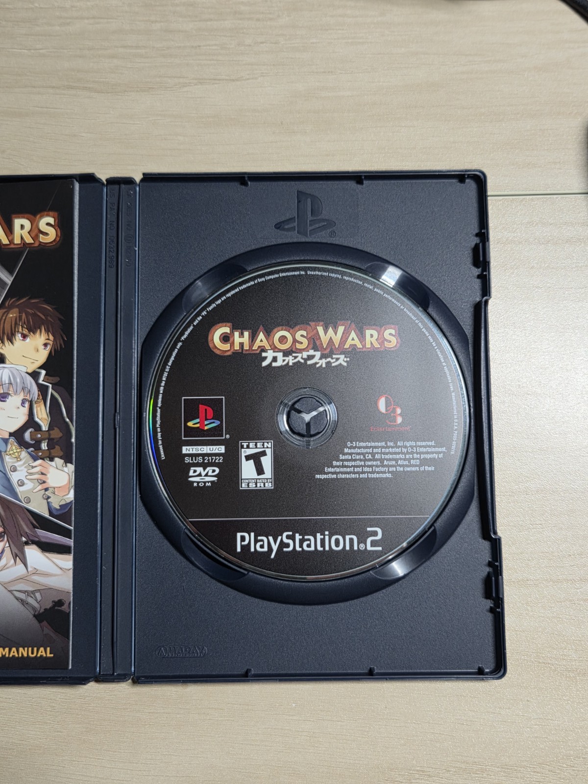 Chaos Wars PS2 (Sony PlayStation 2, 2008) CIB Complete w/Manual Tested