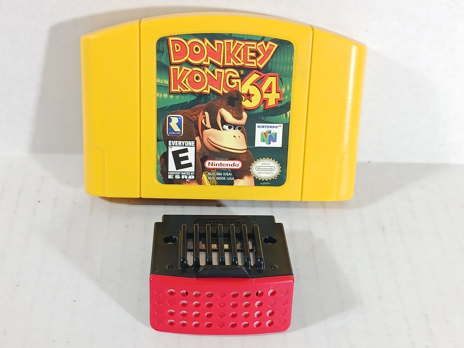 Donkey Kong 64 + Nintendo 64 Expansion Pak Pack Tested OEM Authentic Genuine Set