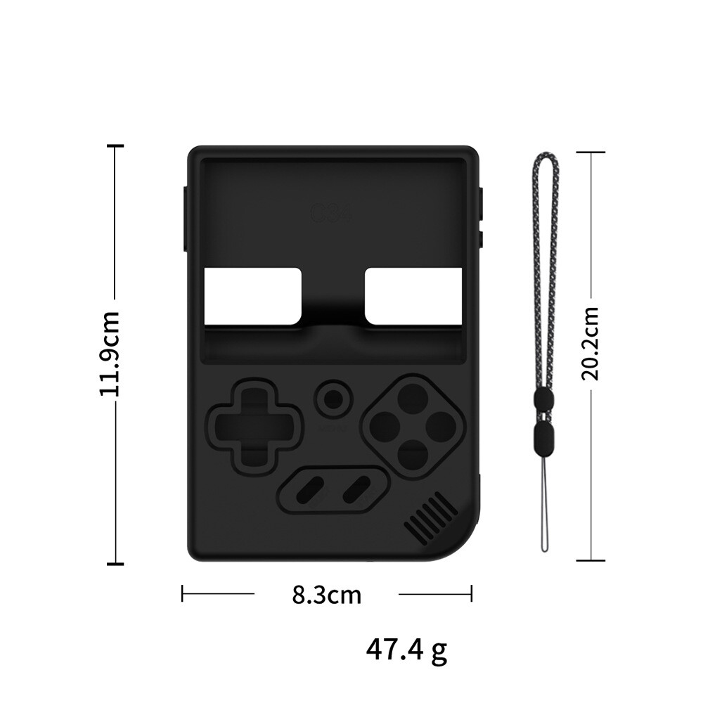 For ANBERNIC RG35XX plus game console silicone case drop protection simple