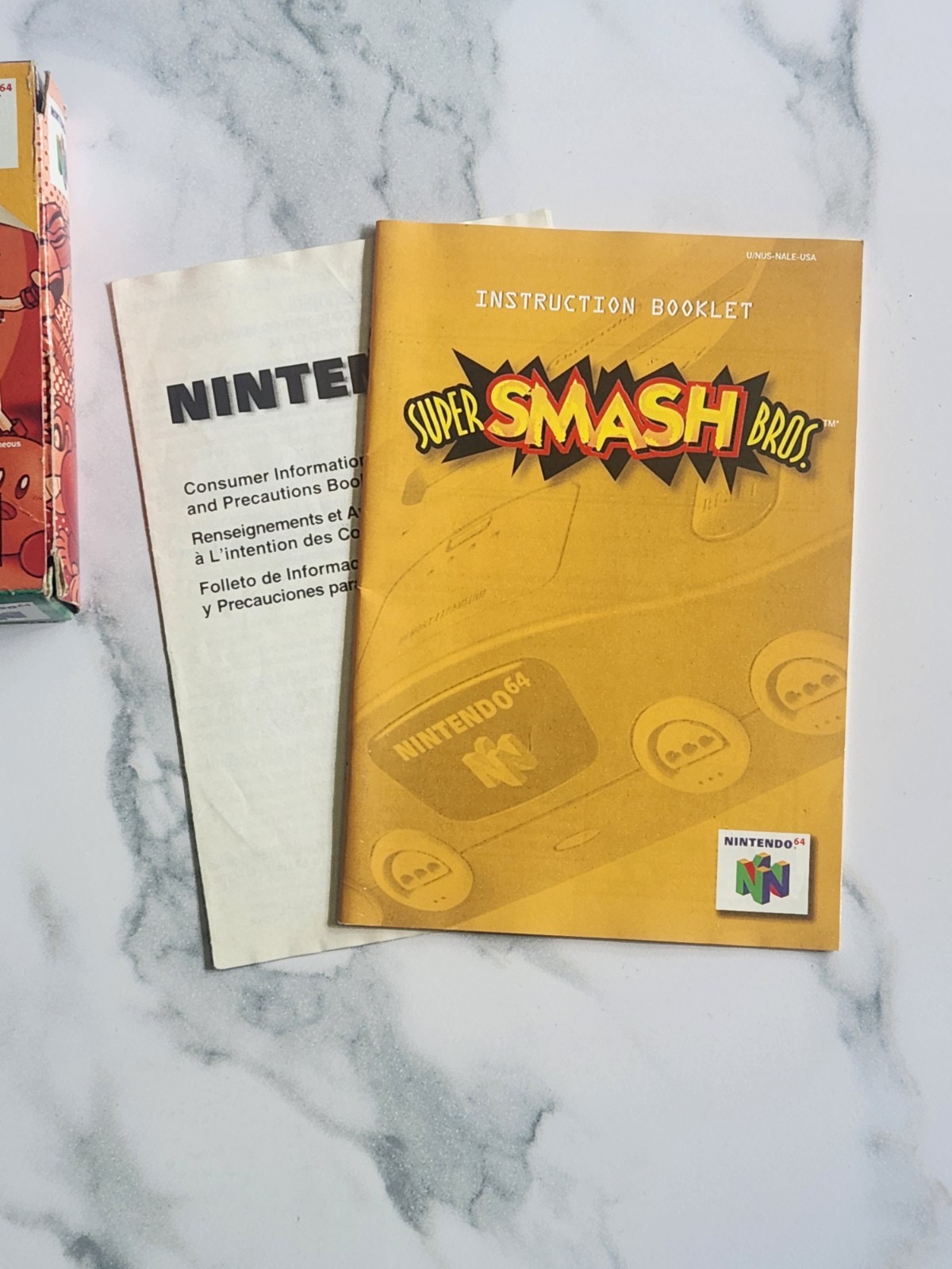 Super Smash Bros. CIB Complete. N64 Nintendo 64. Tested. Authentic. Very Good.