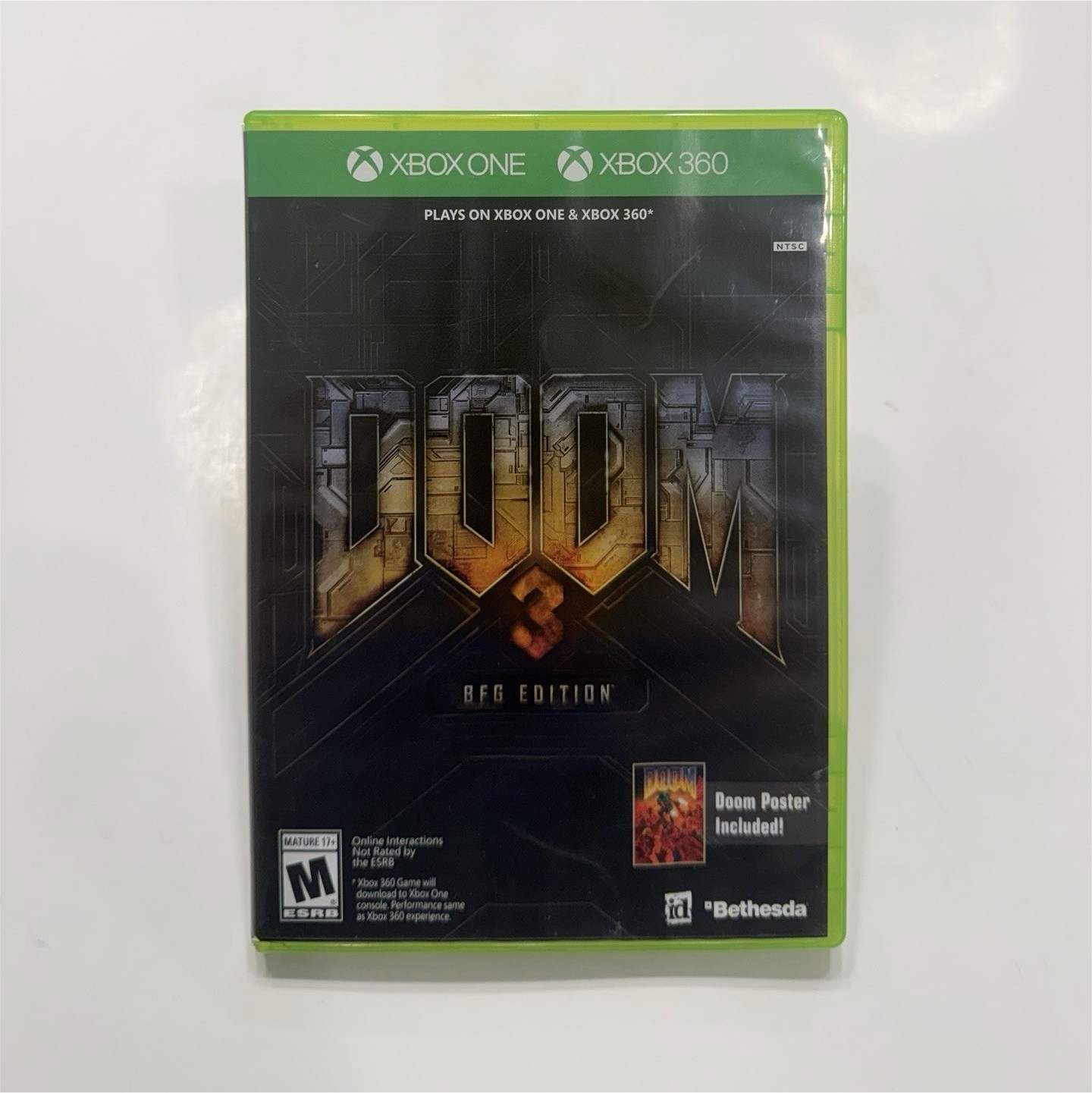 Bethesda DOOM 3 BFG Edition Xbox 360/Xbox One M NTSC-U/C 2012 w/ Case