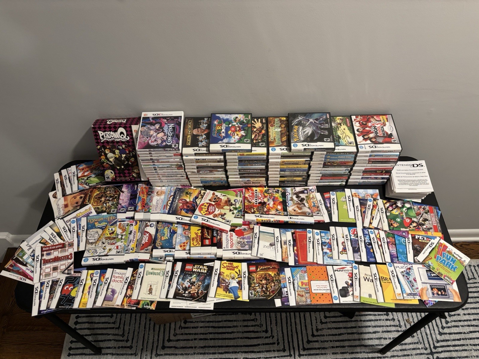 Massive Lot 100s of Nintendo DS & 3DS Cases Manuals Inserts & Cover Art Pokemon