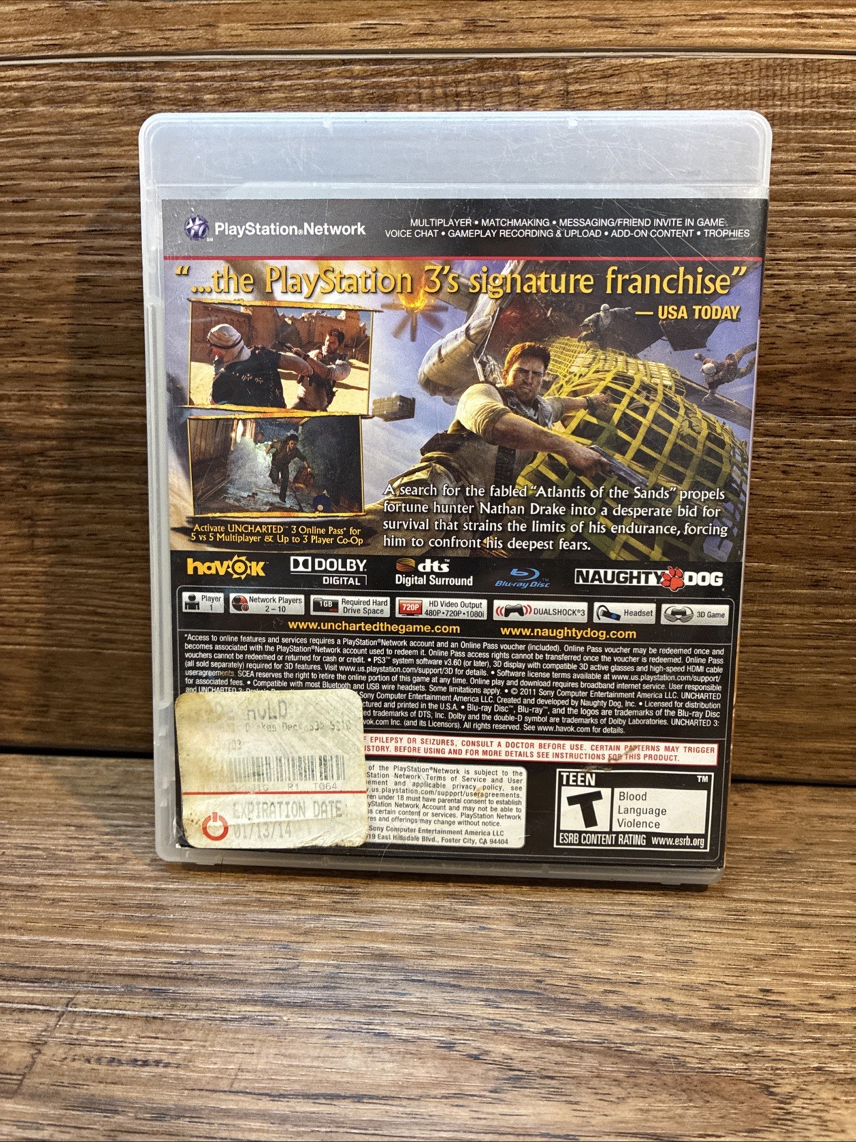 Uncharted 1 2 3 Trilogy Bundle (Sony PlayStation 3) (260082)