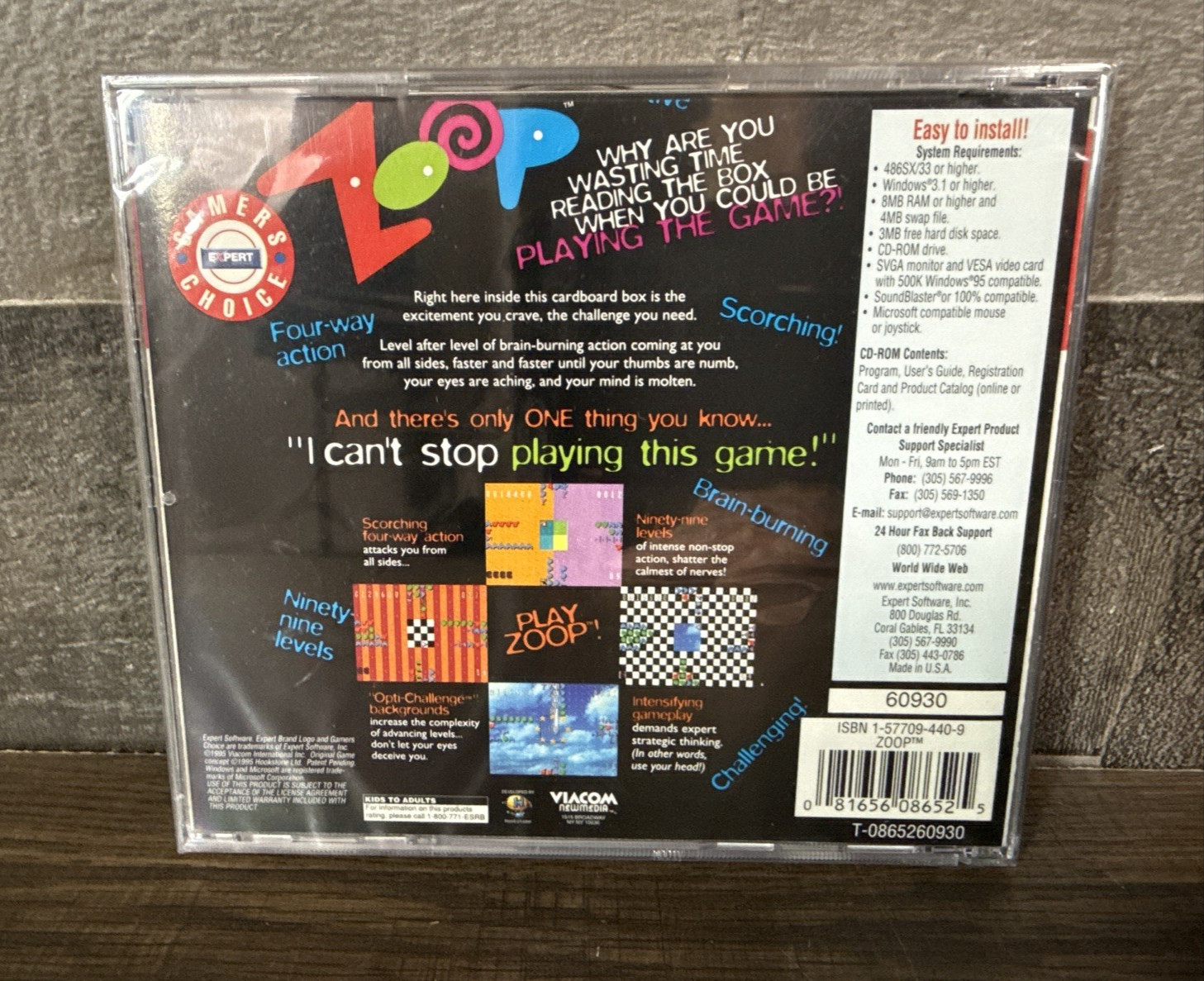 Zoop / For PC/Windows 3.1 / America’s Largest Killer of Time! / New & Sealed