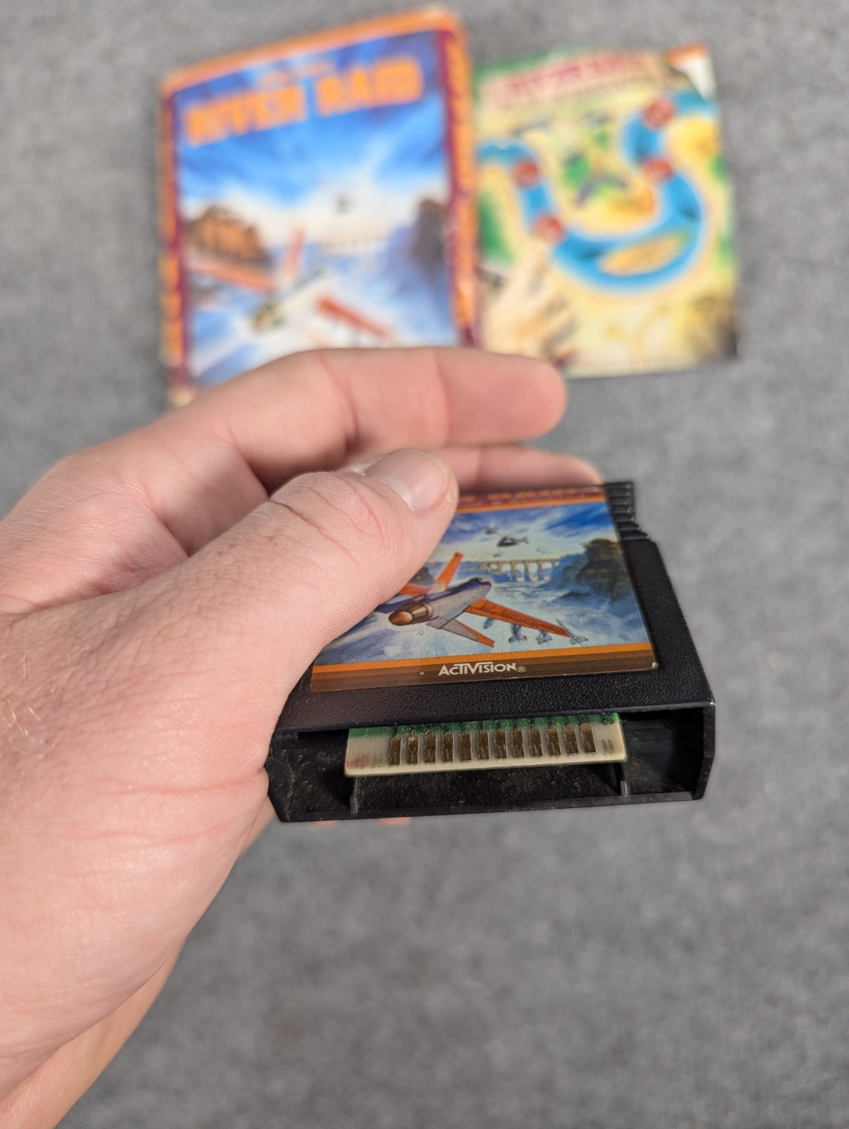 RIVER RAID Atari 400 / 800 / 1200 / XL / XE Cartridge Activision 1983 Tested VGC