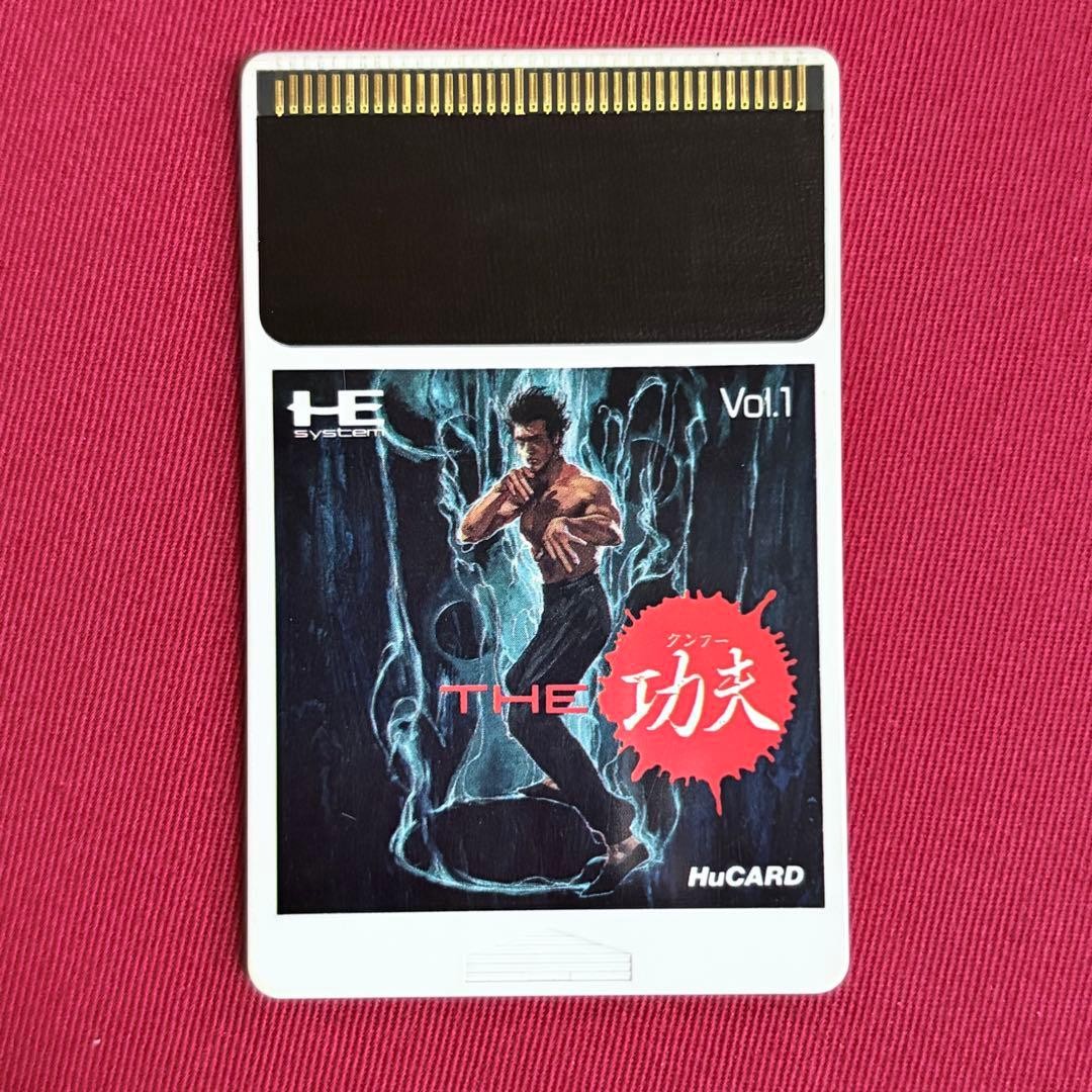 The Kung Fu China Warrior PC Engine HuCard Used Tested Japanese ver with Case