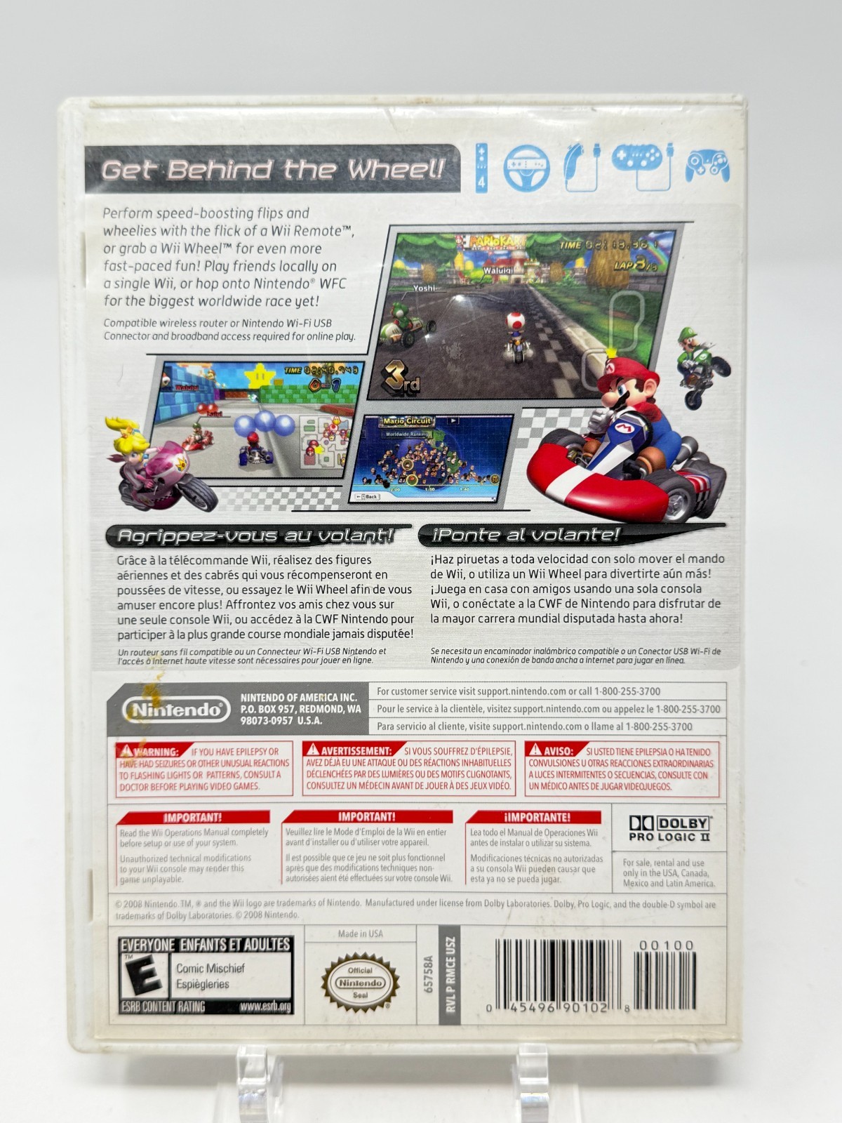 Mario Kart Wii Game and Box Very Good