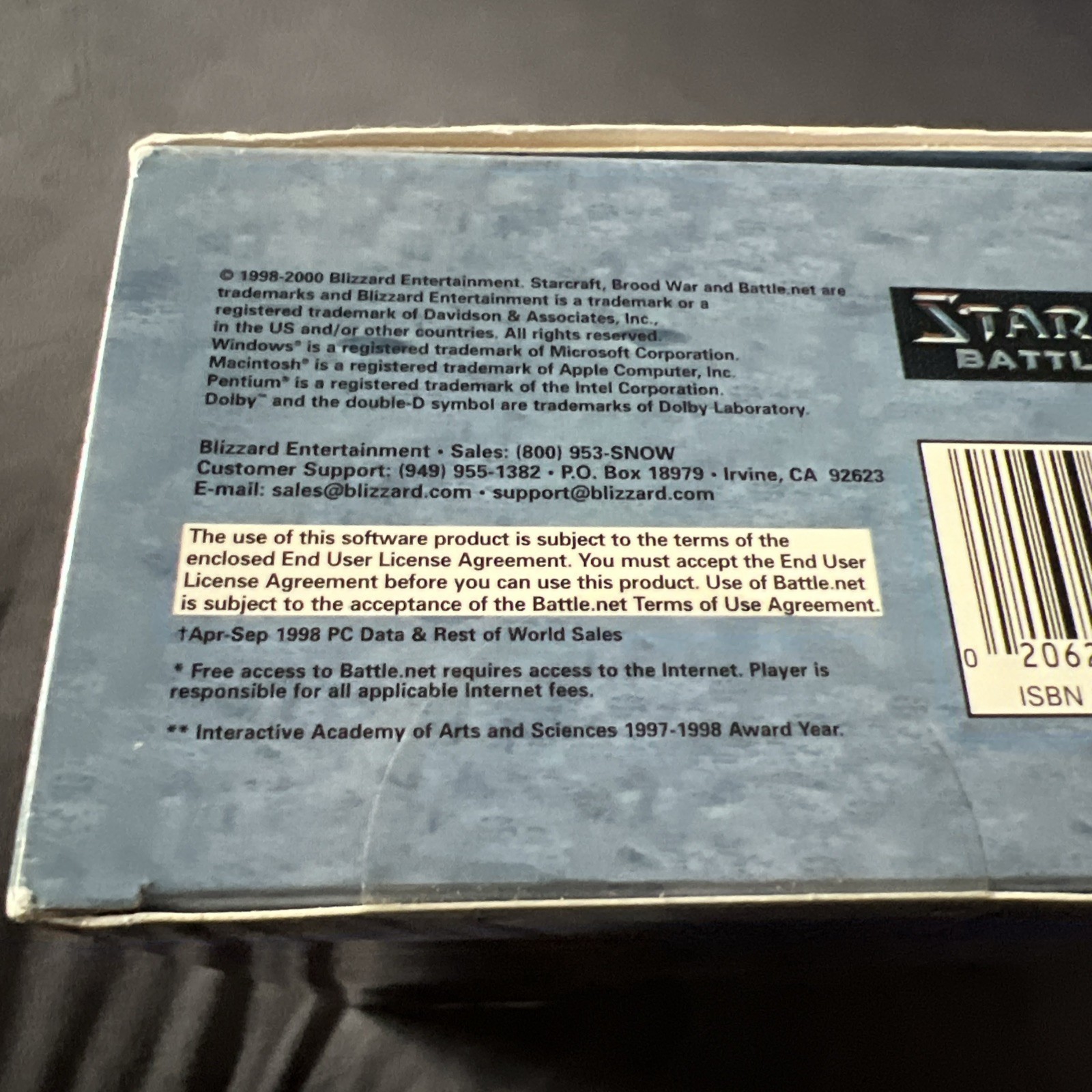 Vintage StarCraft: Battle Chest, 2000, Big Box, New & Sealed Very Nice Condition