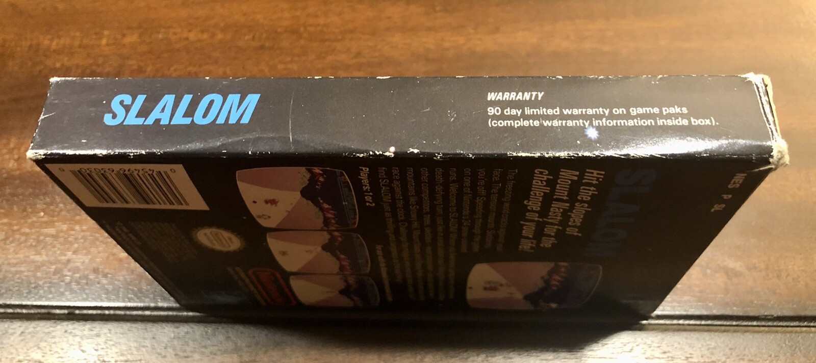 Slalom Complete in Box CIB (Nintendo, NES 1987) *OVAL SEAL VARIANT* RARE 🔥