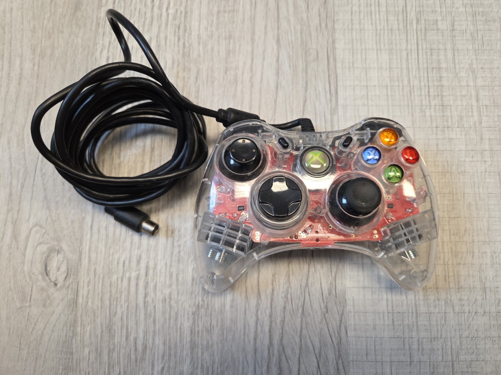 Afterglow AX.1 PL-3602 Wired USB Controller Xbox 360 Illuminated Clear Red