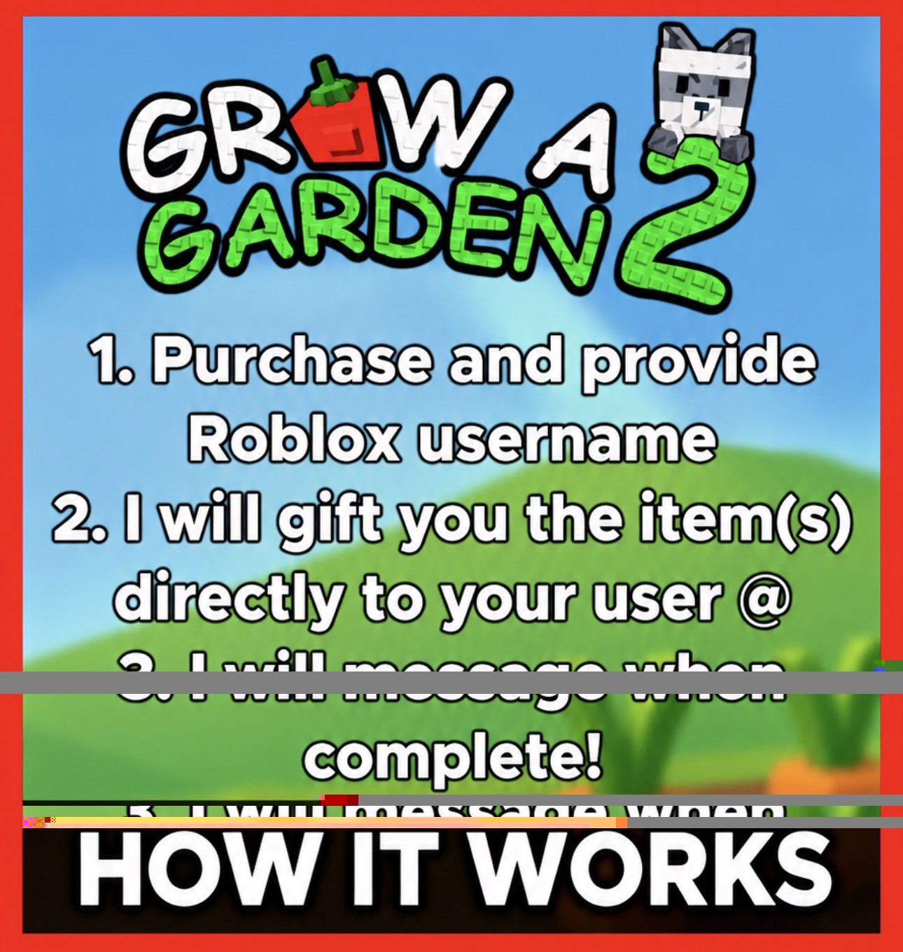 🪴Grow a Garden 2 | Rainbow Seed x10 | GAG2 Fast & Easy