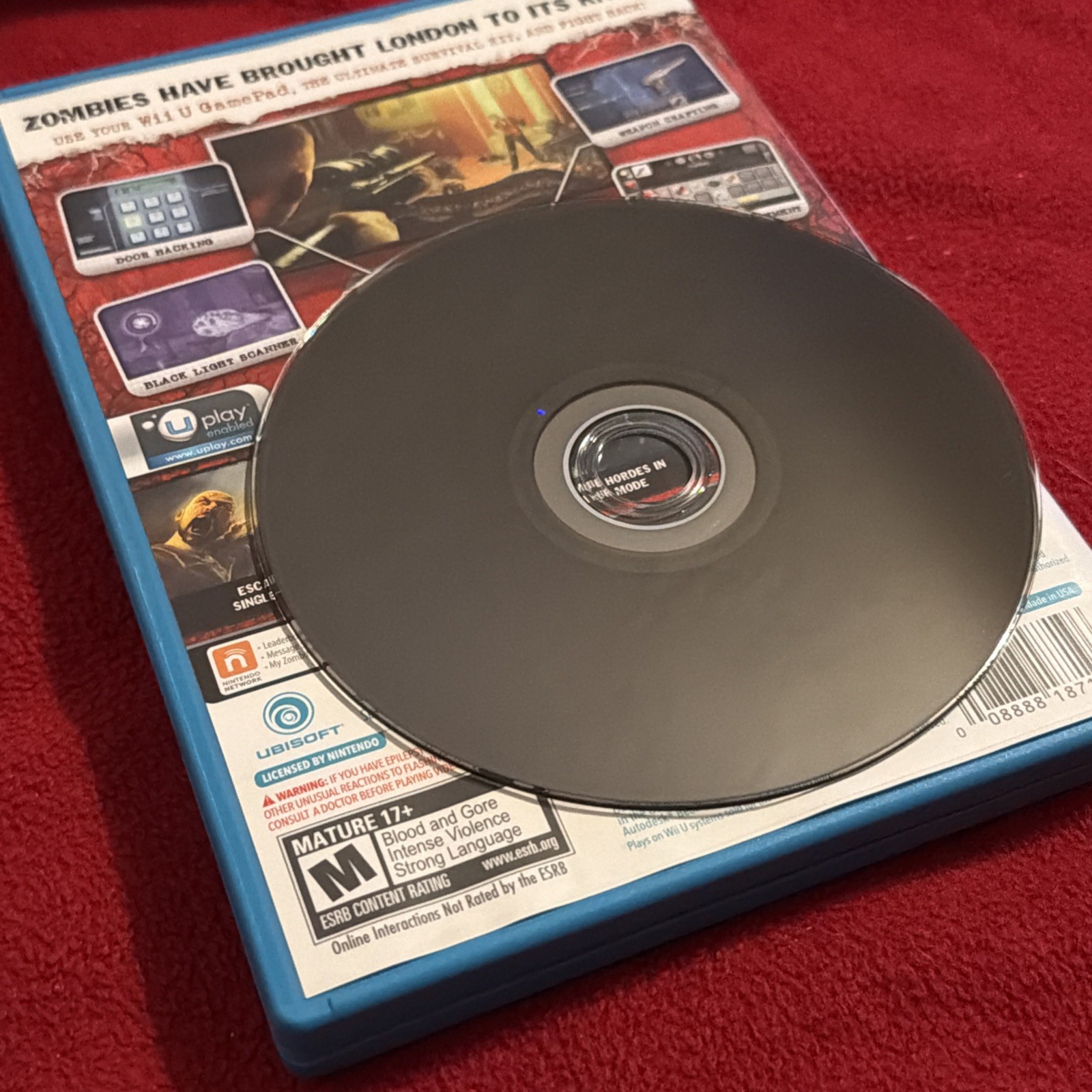 ZombiU for Nintendo Wii U 2012 Complete in Box with Manual