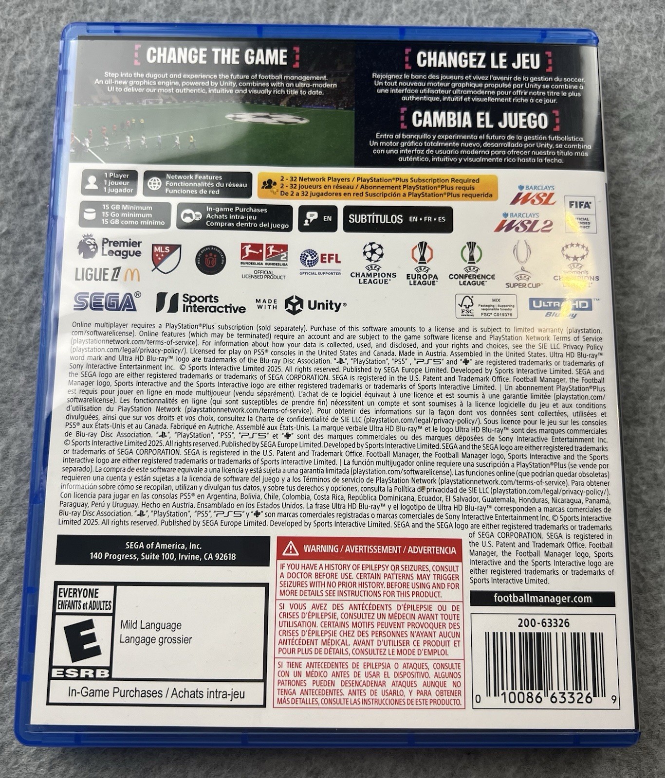 Football Manager 26 Console PS5 (New ,Unsealed)
