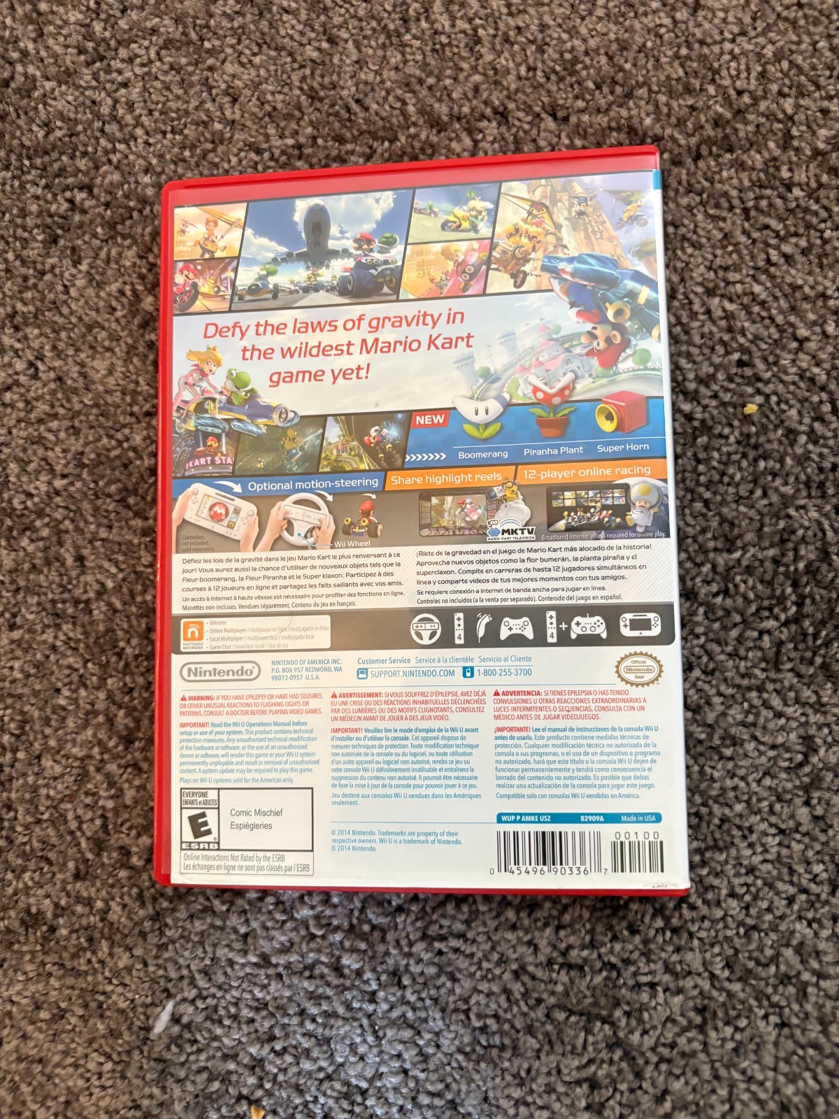 Mario Kart 8 (Nintendo Wii U, 2014) CIB Working & Tested