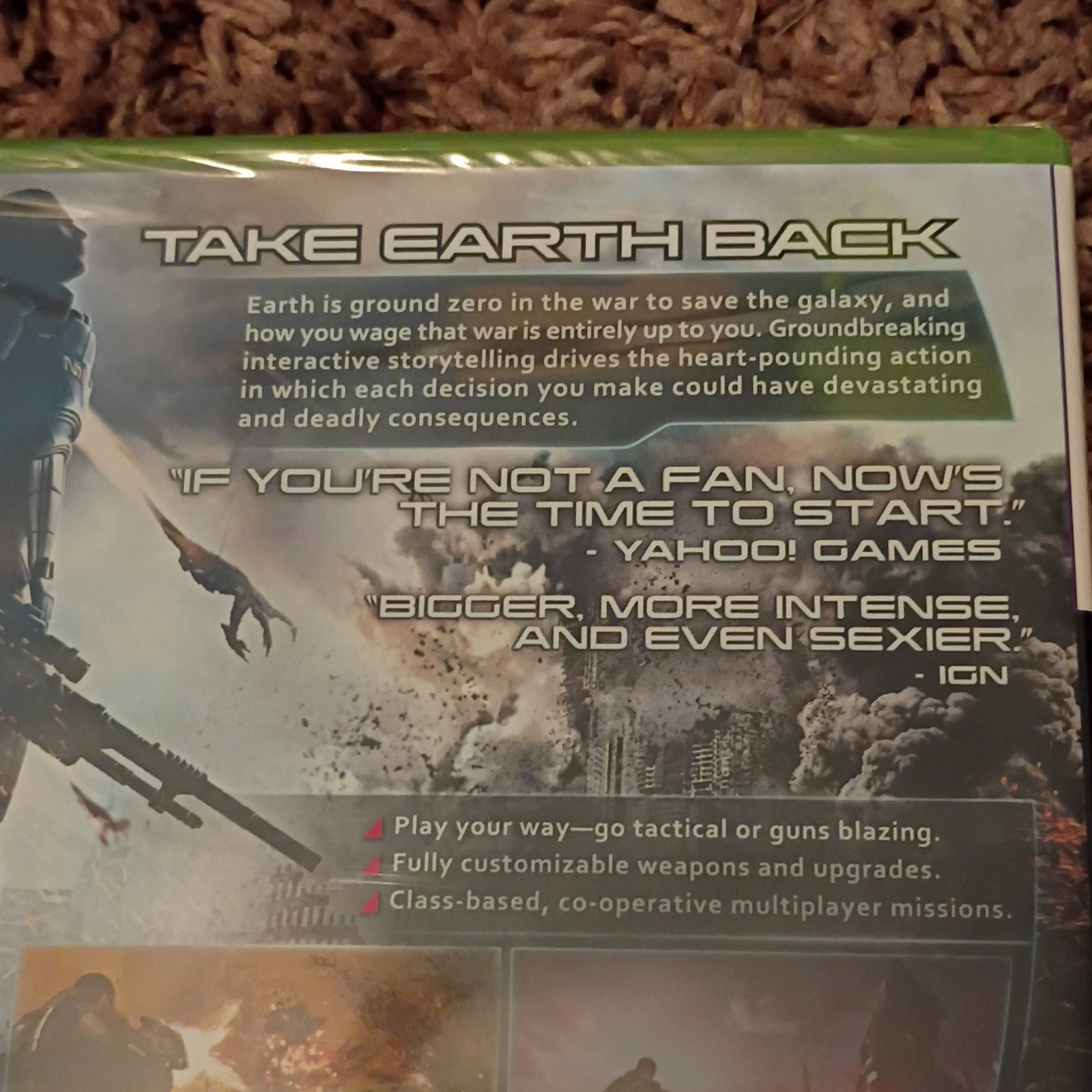 Mass Effect 3 Xbox 360 Game Better with Kinect EA Action RPG M Rated 2012 NEW