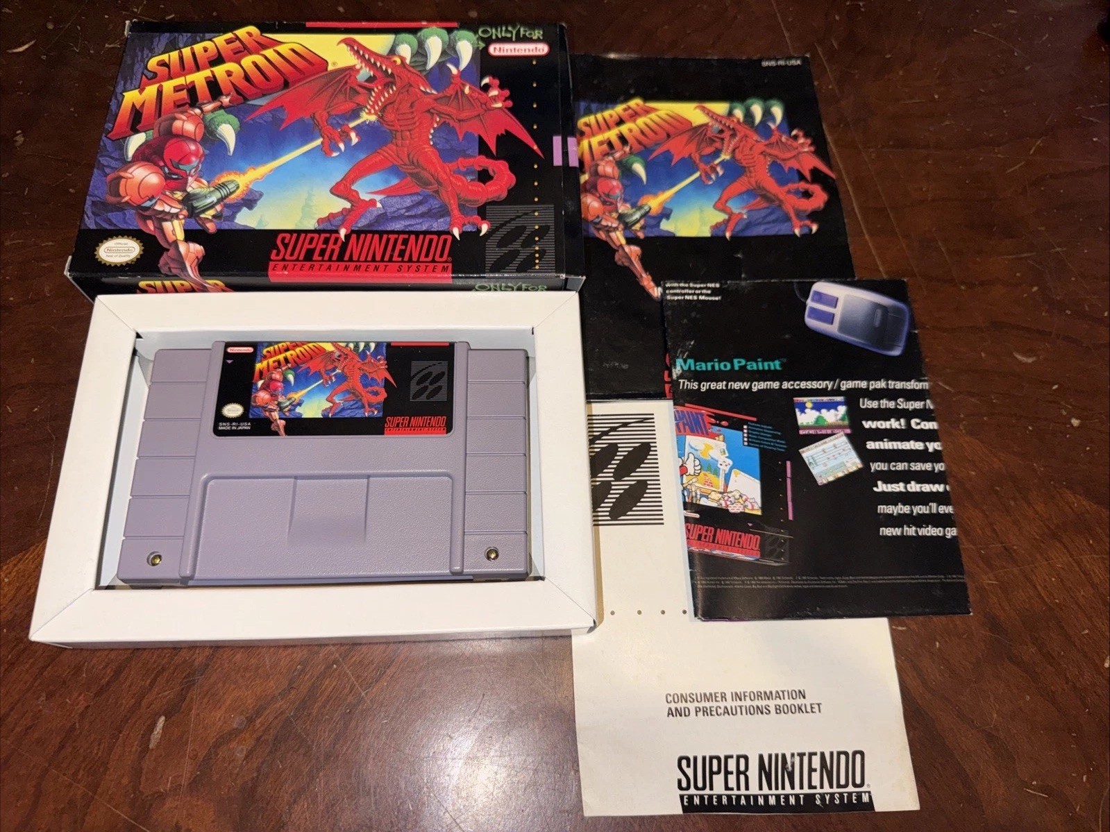 Super Metroid Super Nintendo SNES Complete