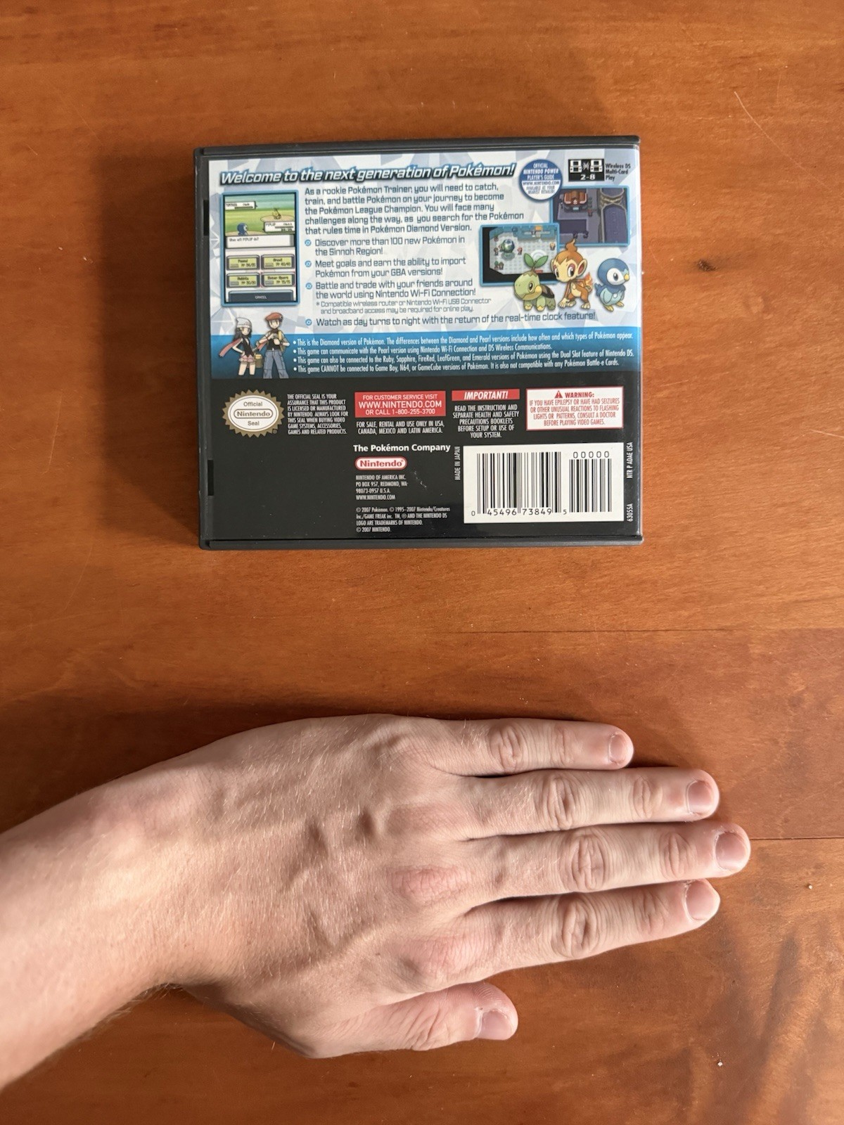 Pokemon Diamond Version (Nintendo DS) Great Condition Case Only – No Game