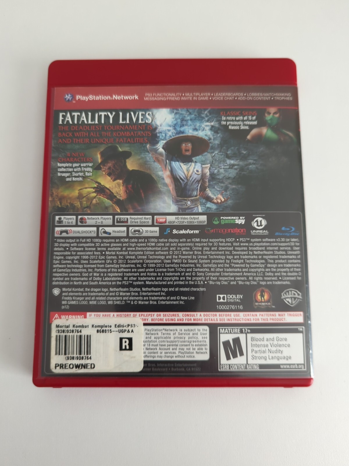 Mortal Kombat Komplete Edition Sony PlayStation 3 PS3 GH – Complete CIB