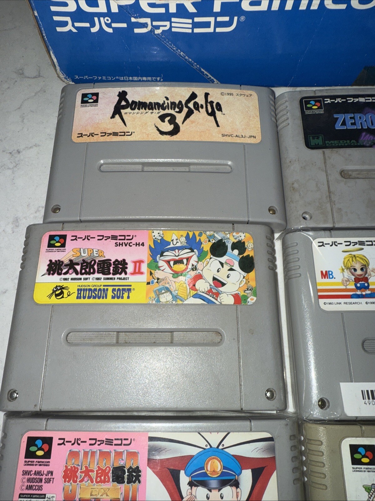 Nintendo SFC Super Famicom Console boxed System bundle Mint Includes 12 Games